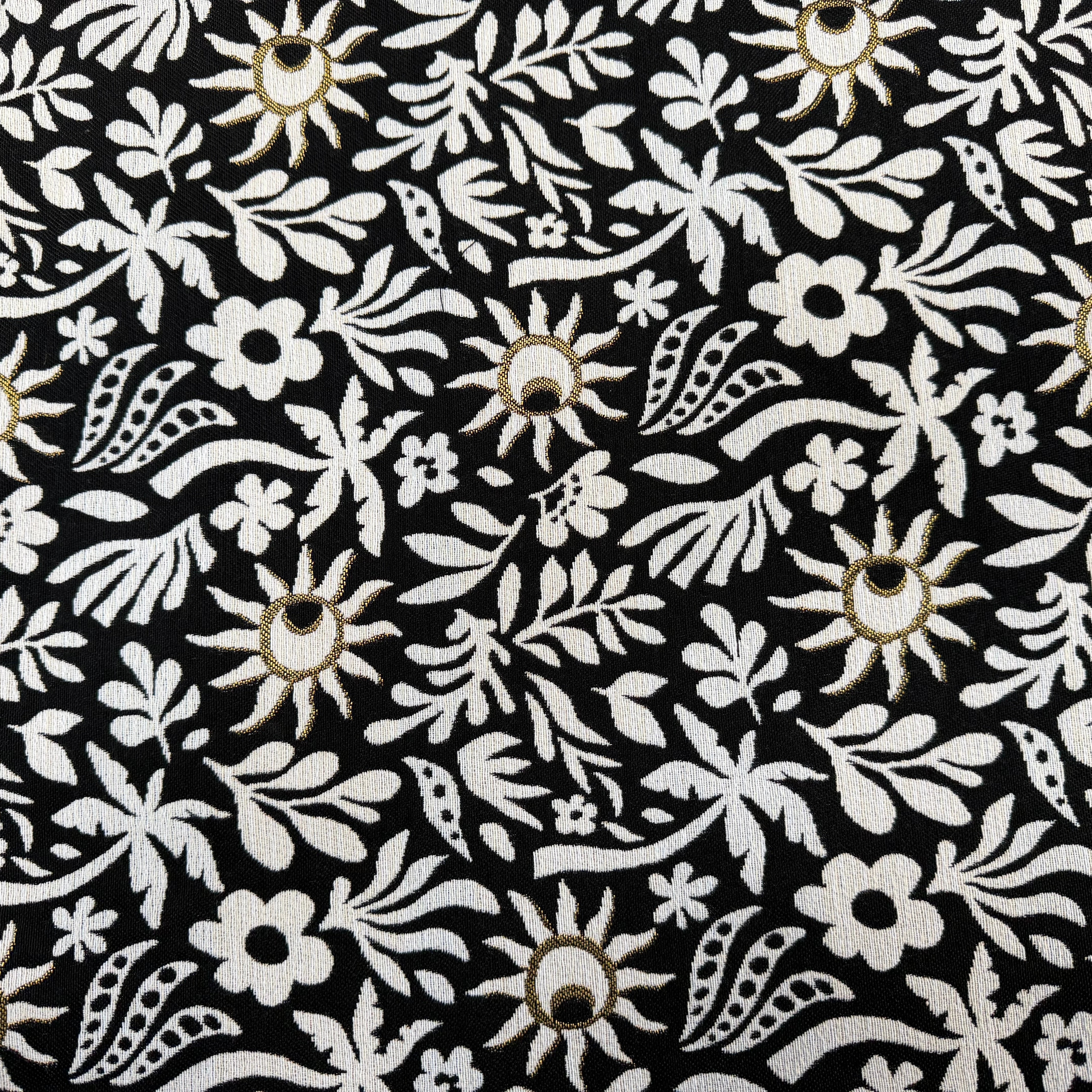 JACQUARD SUNLIGHT ALLOVER NOIR 140 CM MADE IN FRANCE 🇫🇷 - My Little Coupon