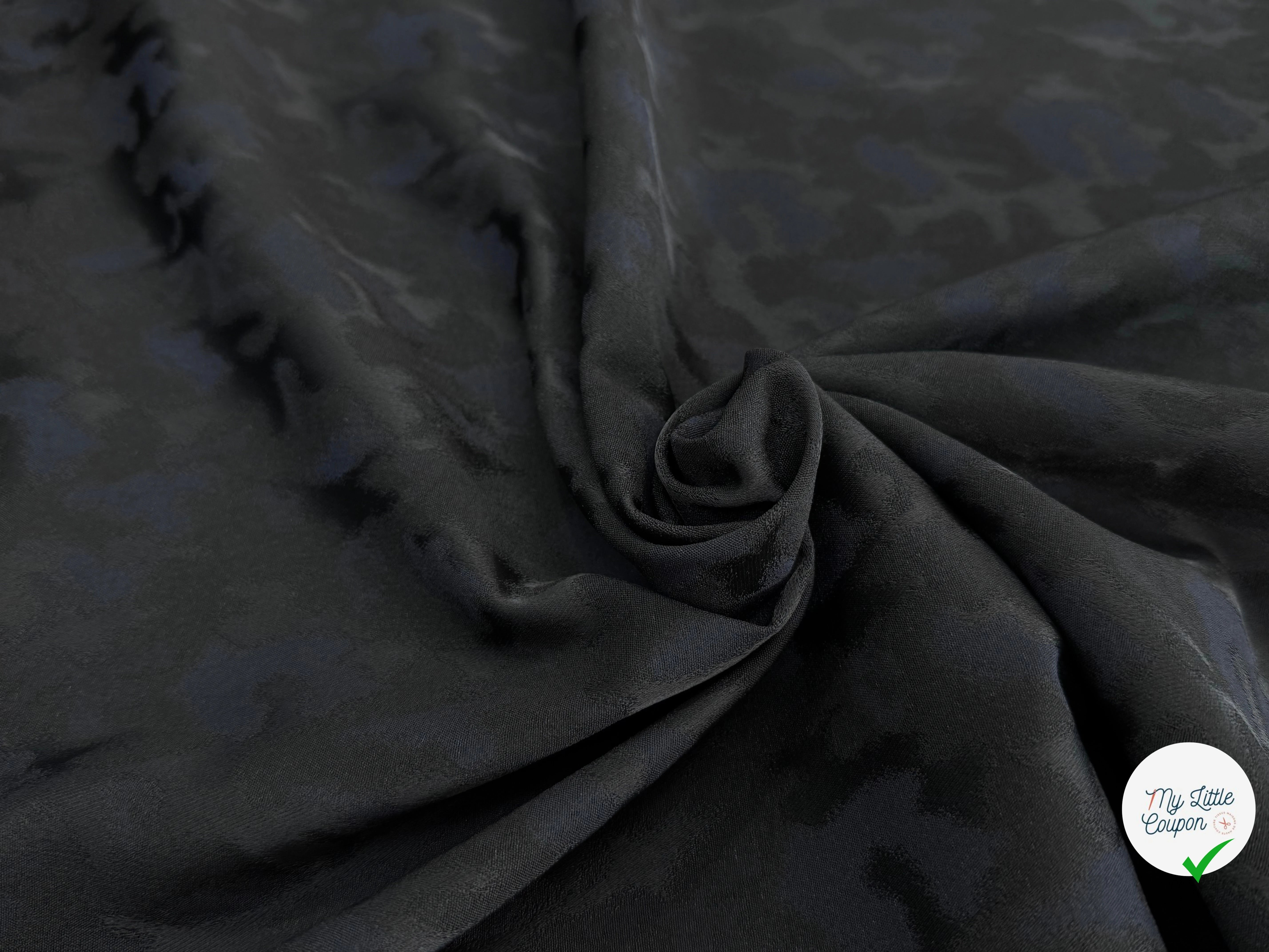 JACQUARD TAILLEUR ULTRA BEAU REVERSIBLE NAVY NOIR STRETCH - My Little Coupon