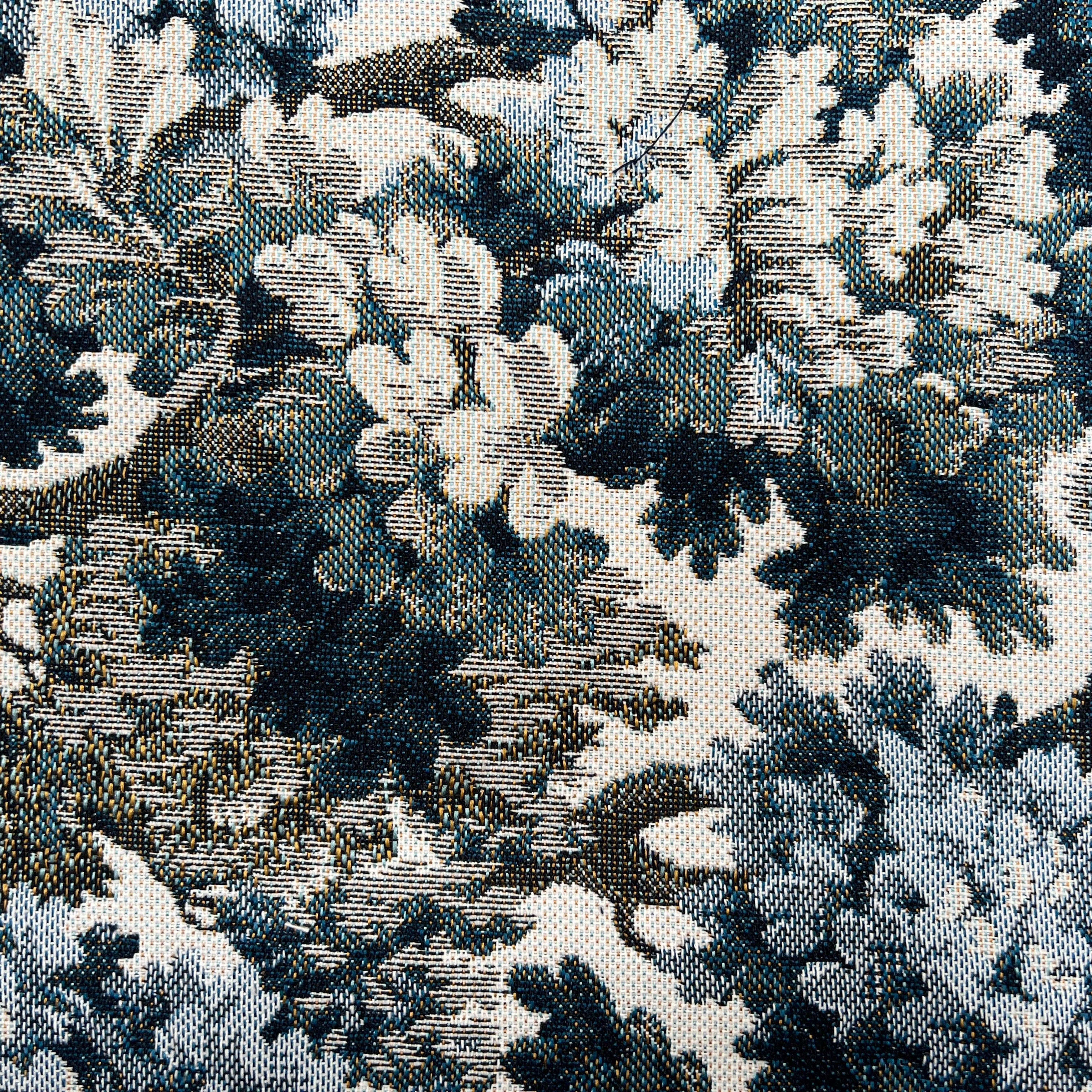 JACQUARD TISSÉ TEINT AUBUSSON ALLOVER BLEU - My Little Coupon