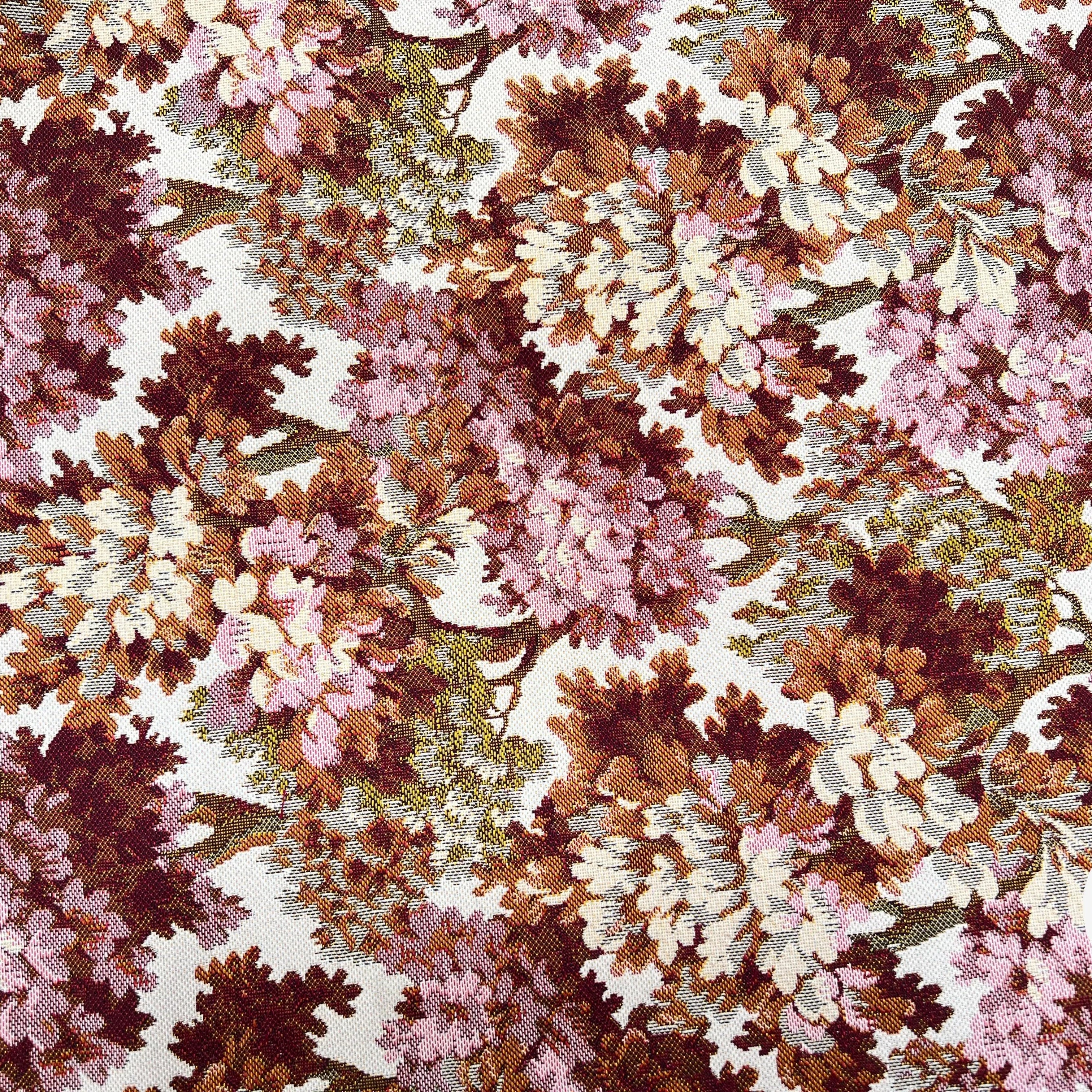 JACQUARD TISSÉ TEINT AUBUSSON ALLOVER ROUX - My Little Coupon