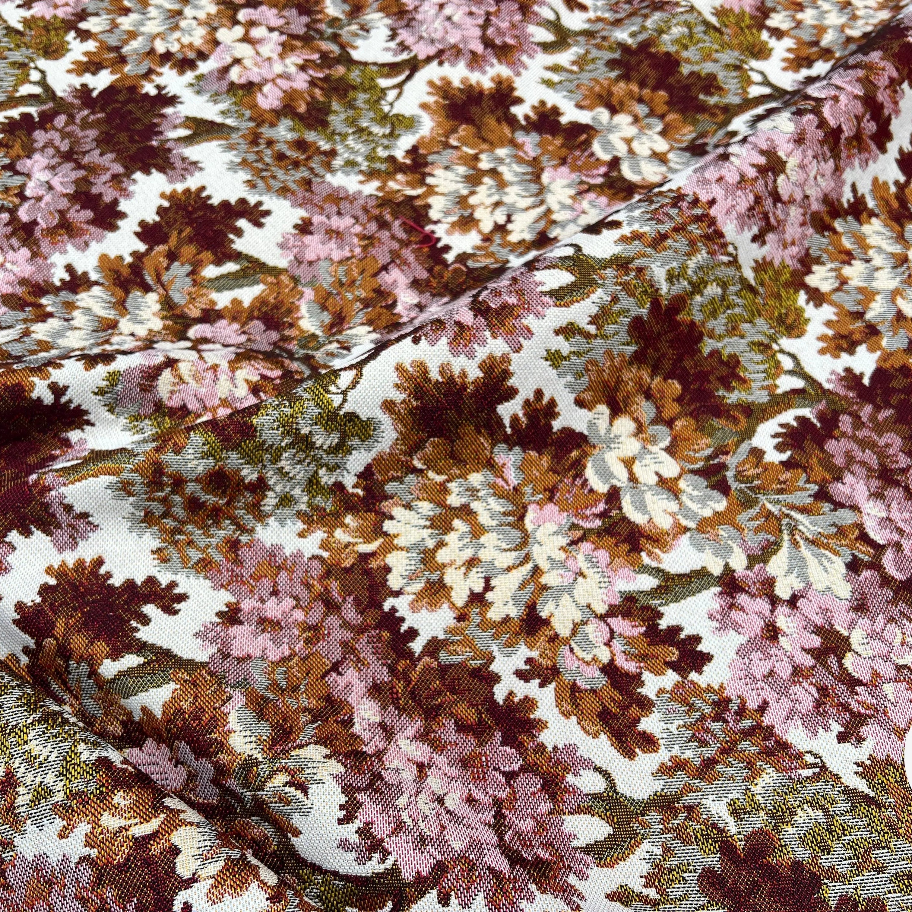 JACQUARD TISSÉ TEINT AUBUSSON ALLOVER ROUX - My Little Coupon