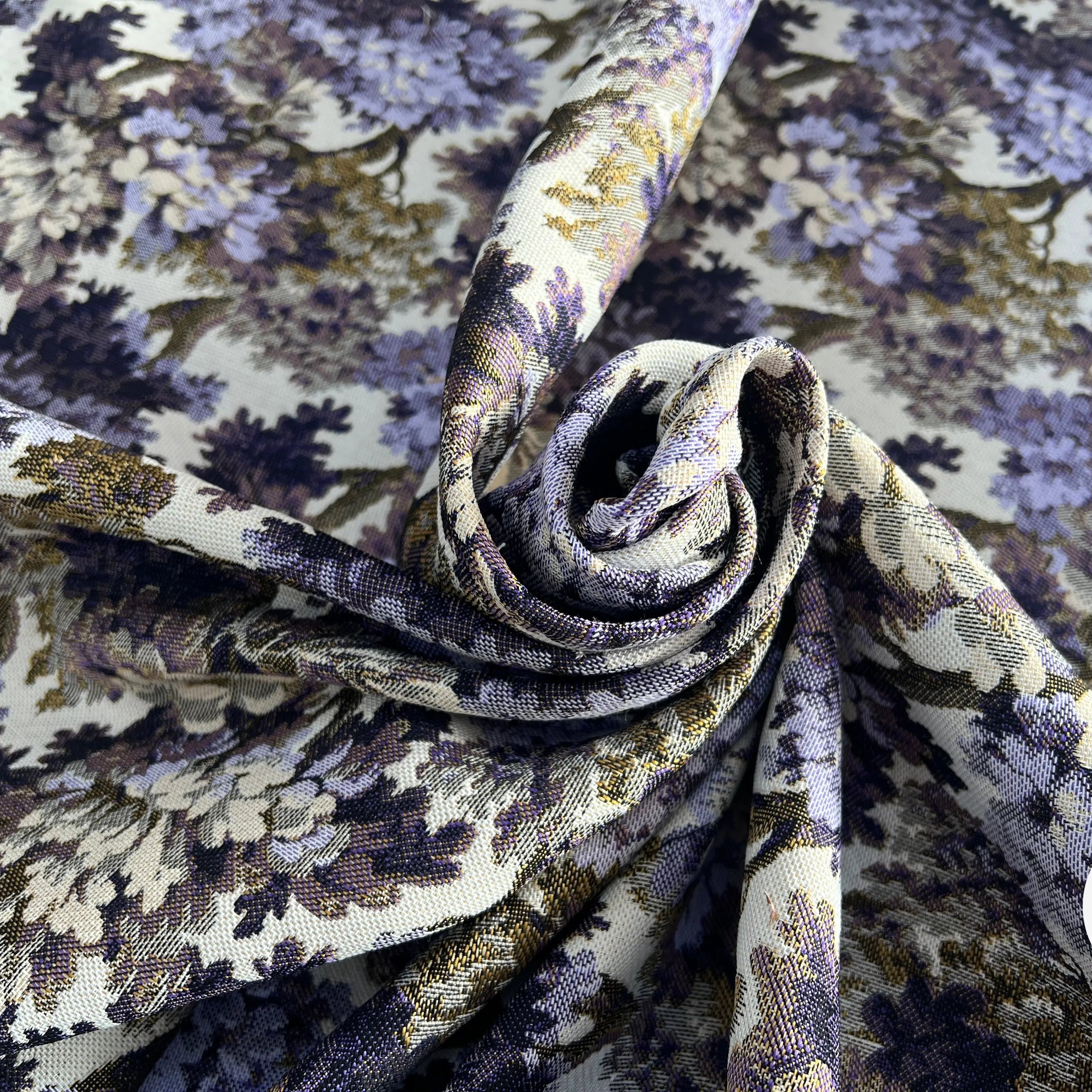 JACQUARD TISSÉ TEINT AUBUSSON ALLOVER VIOLET - My Little Coupon