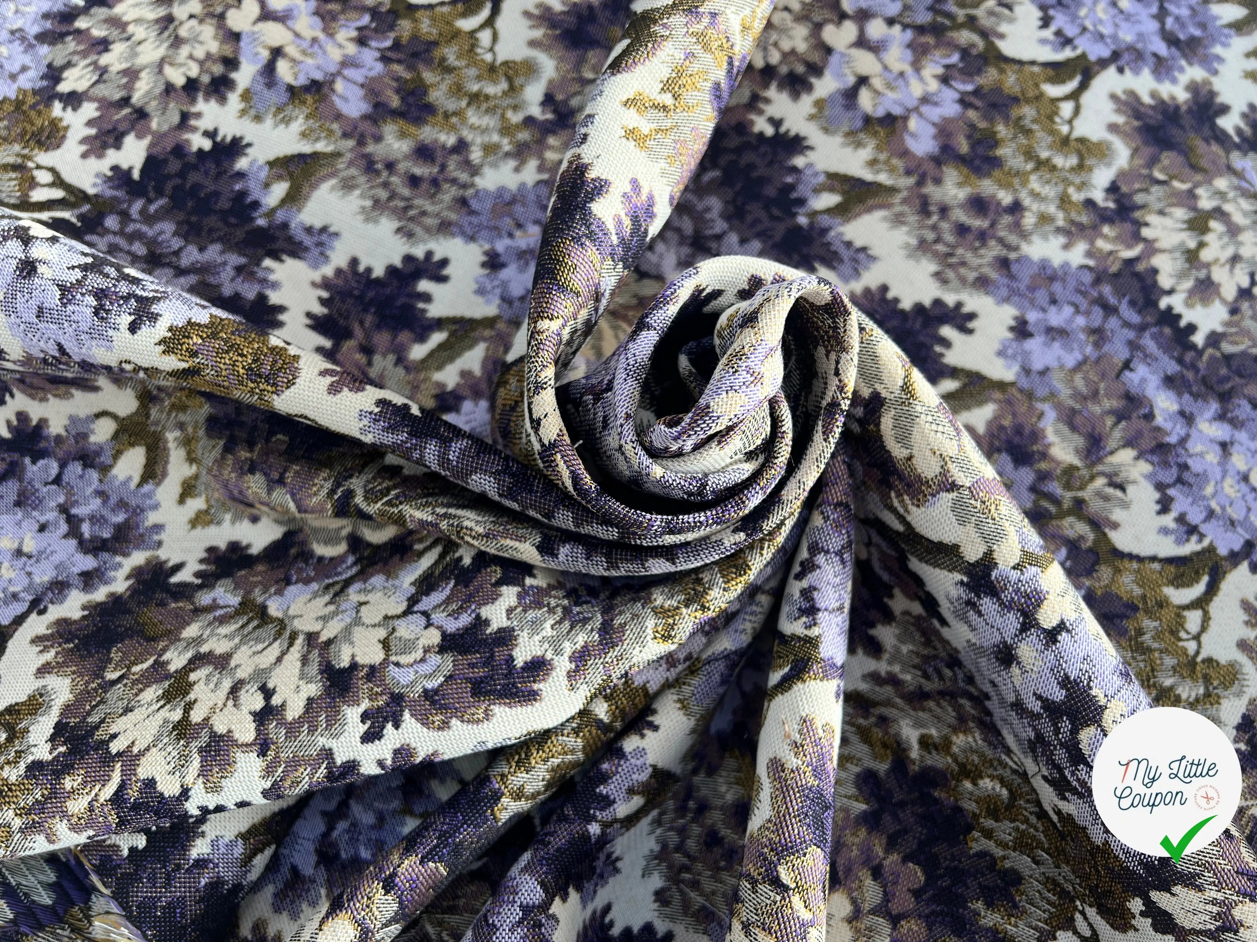 JACQUARD TISSÉ TEINT AUBUSSON ALLOVER VIOLET - My Little Coupon