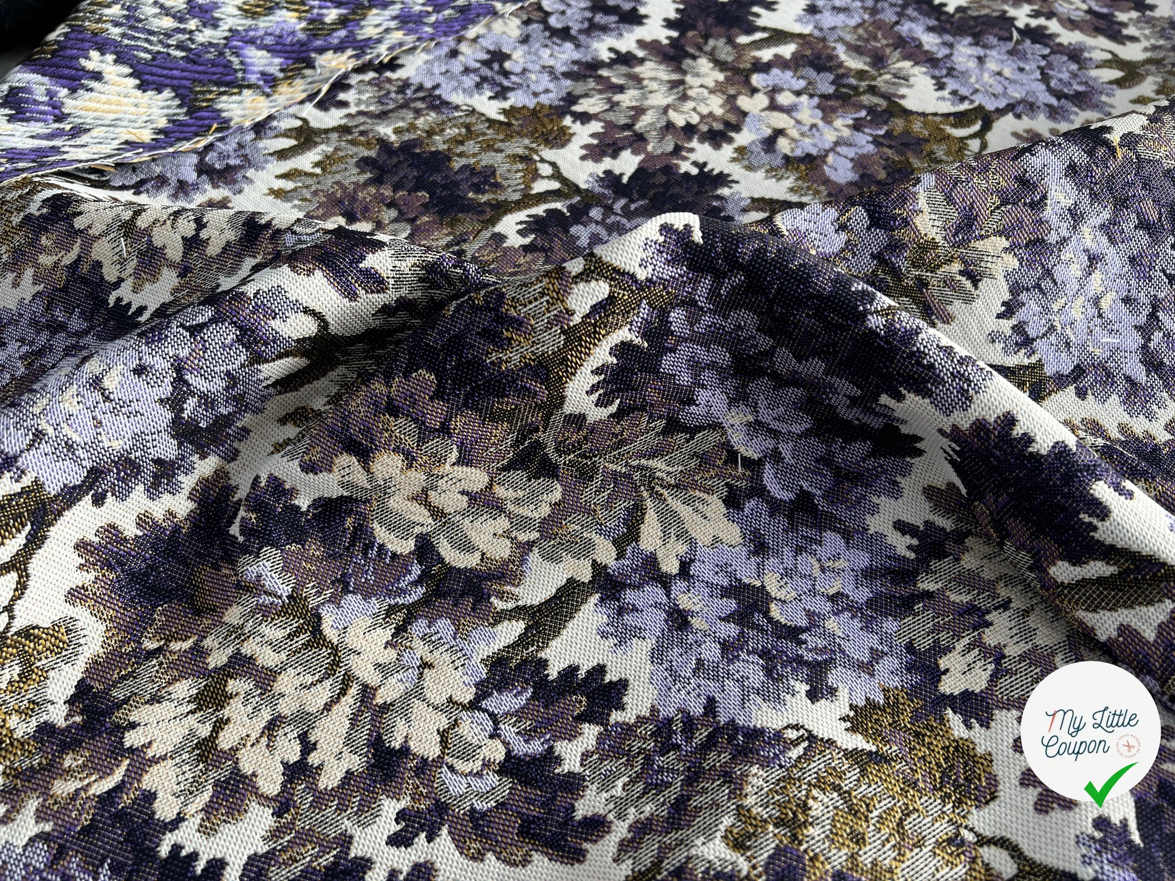 JACQUARD TISSÉ TEINT AUBUSSON ALLOVER VIOLET - My Little Coupon