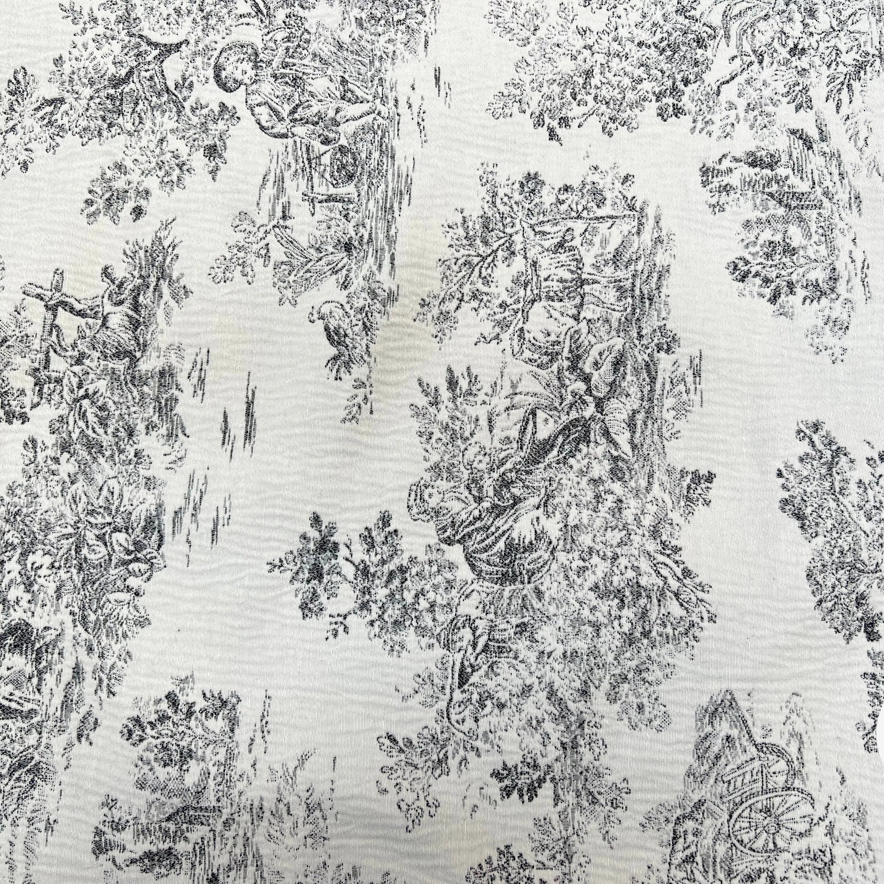 JACQUARD TISSÉ TEINT COLLINE ALLOVER ANTHRACITE - My Little Coupon