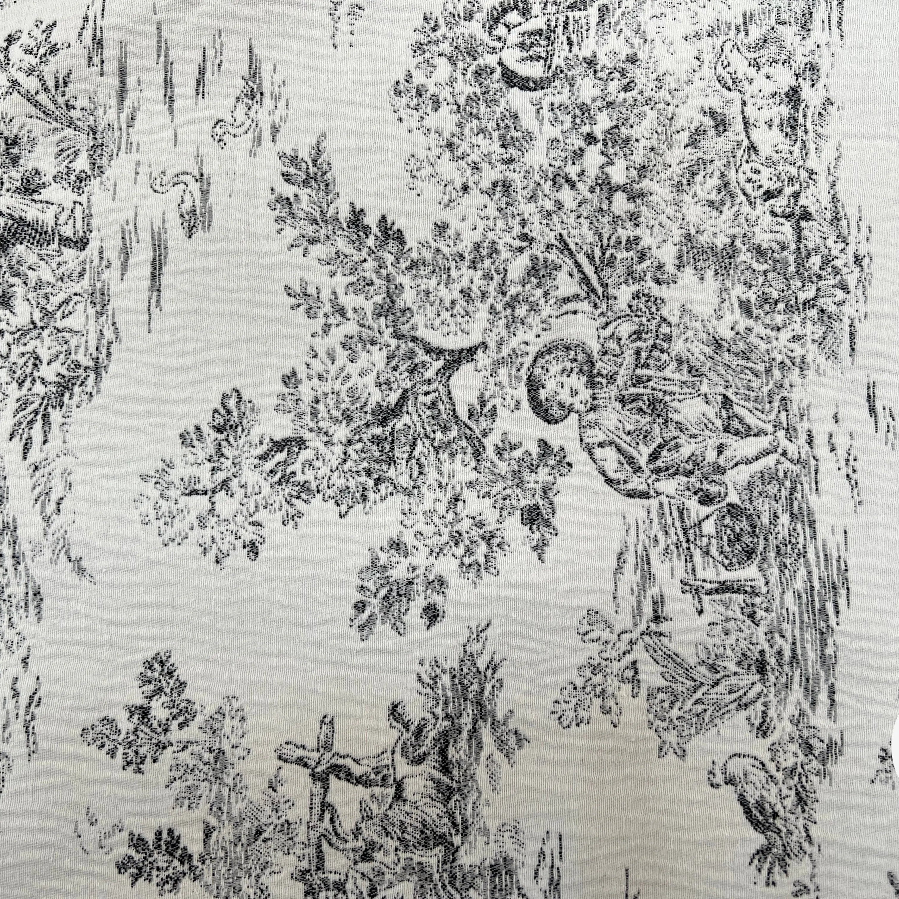 JACQUARD TISSÉ TEINT COLLINE ALLOVER ANTHRACITE - My Little Coupon