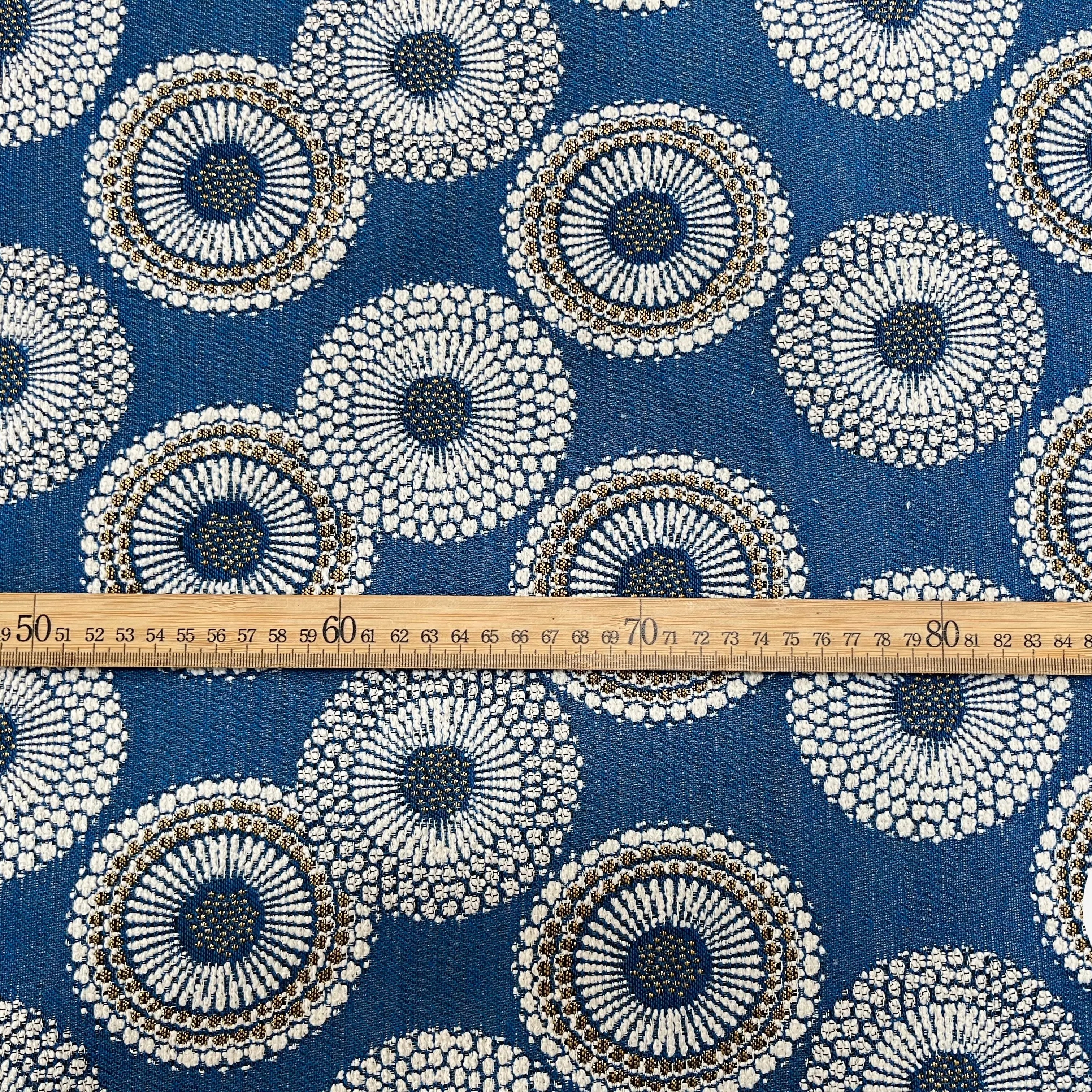 JACQUARD TISSÉ TEINT JOJOBA ALLOVER BLEU - My Little Coupon