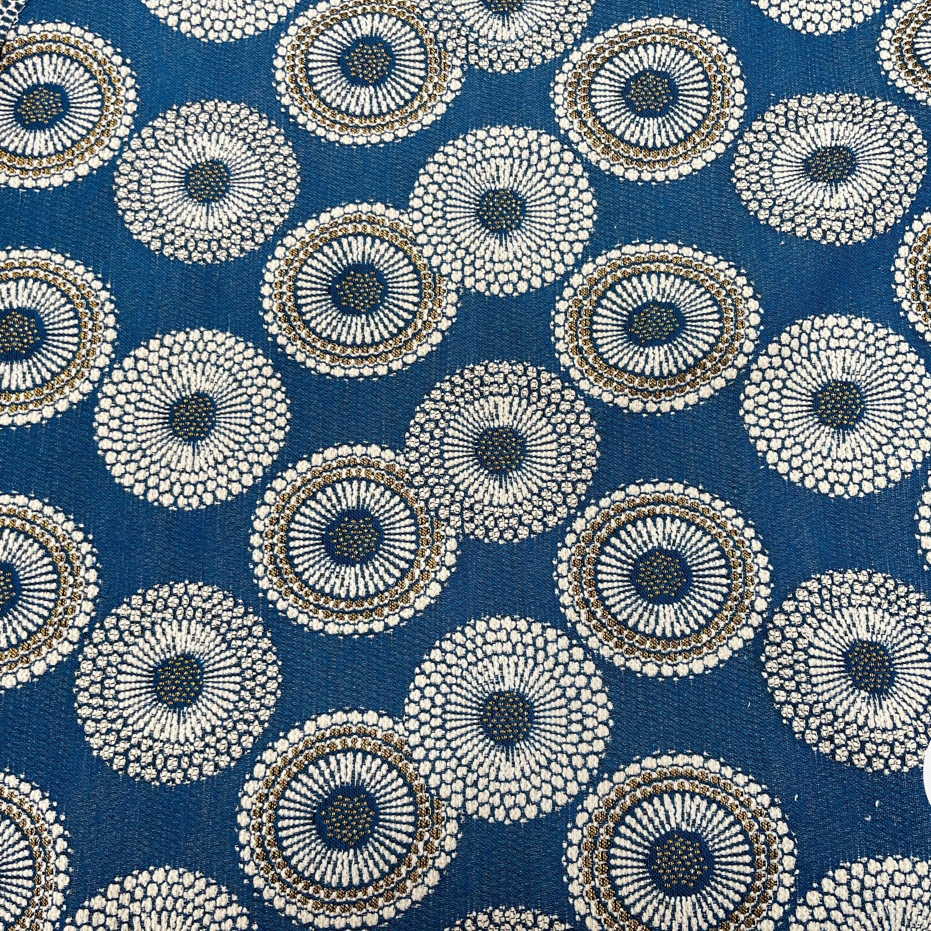 JACQUARD TISSÉ TEINT JOJOBA ALLOVER BLEU - My Little Coupon