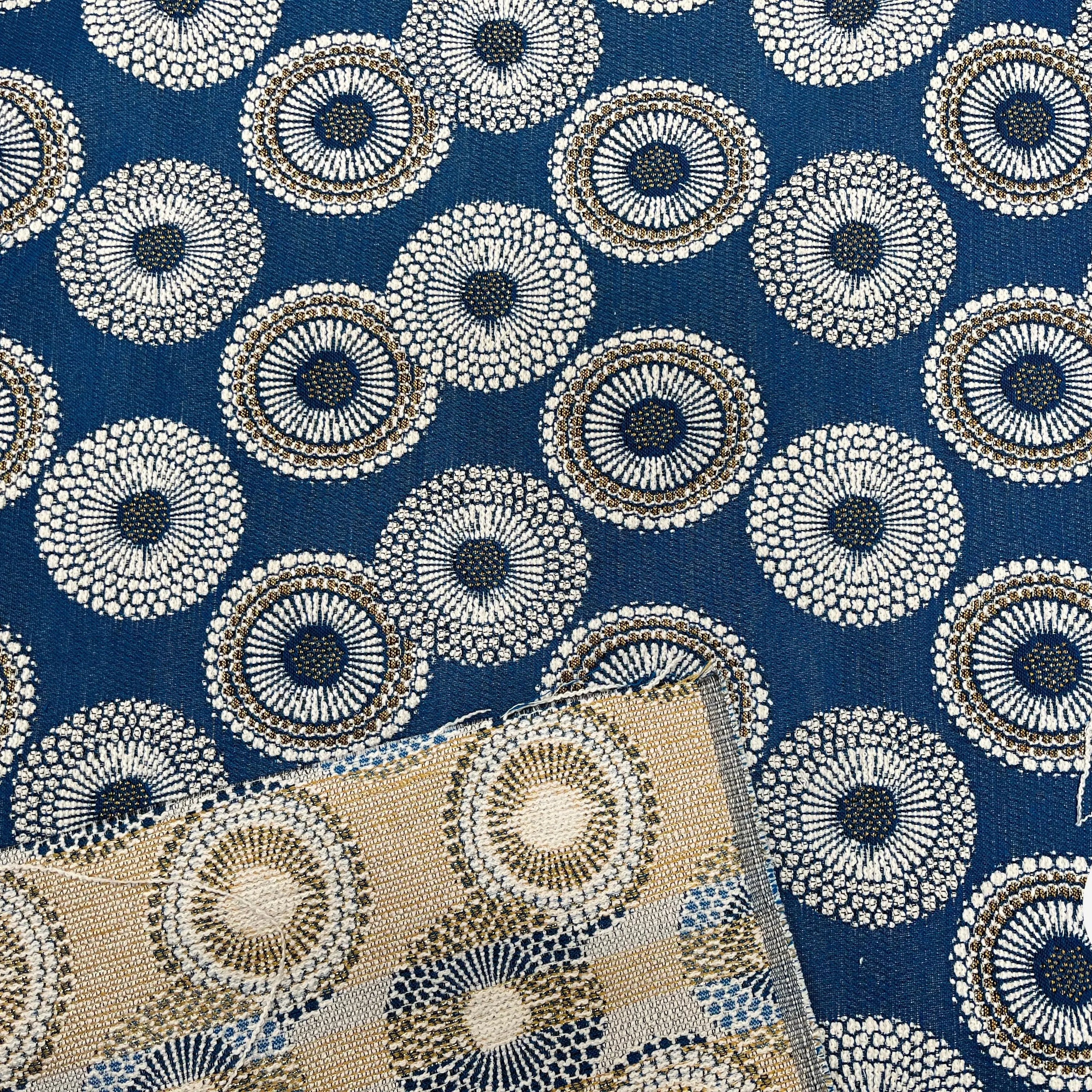 JACQUARD TISSÉ TEINT JOJOBA ALLOVER BLEU - My Little Coupon