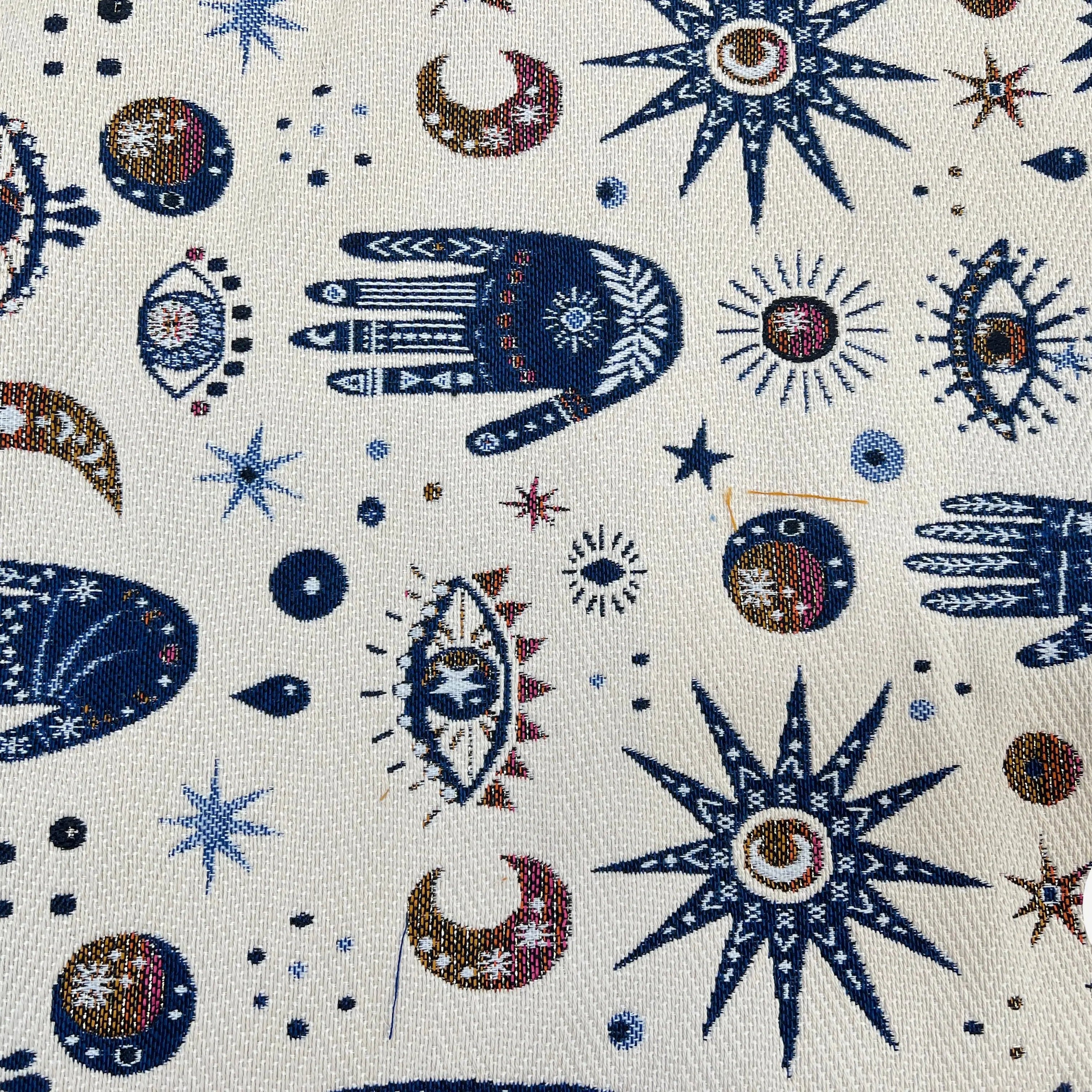 JACQUARD TISSÉ TEINT NAMASTE ALLOVER BLANC - My Little Coupon