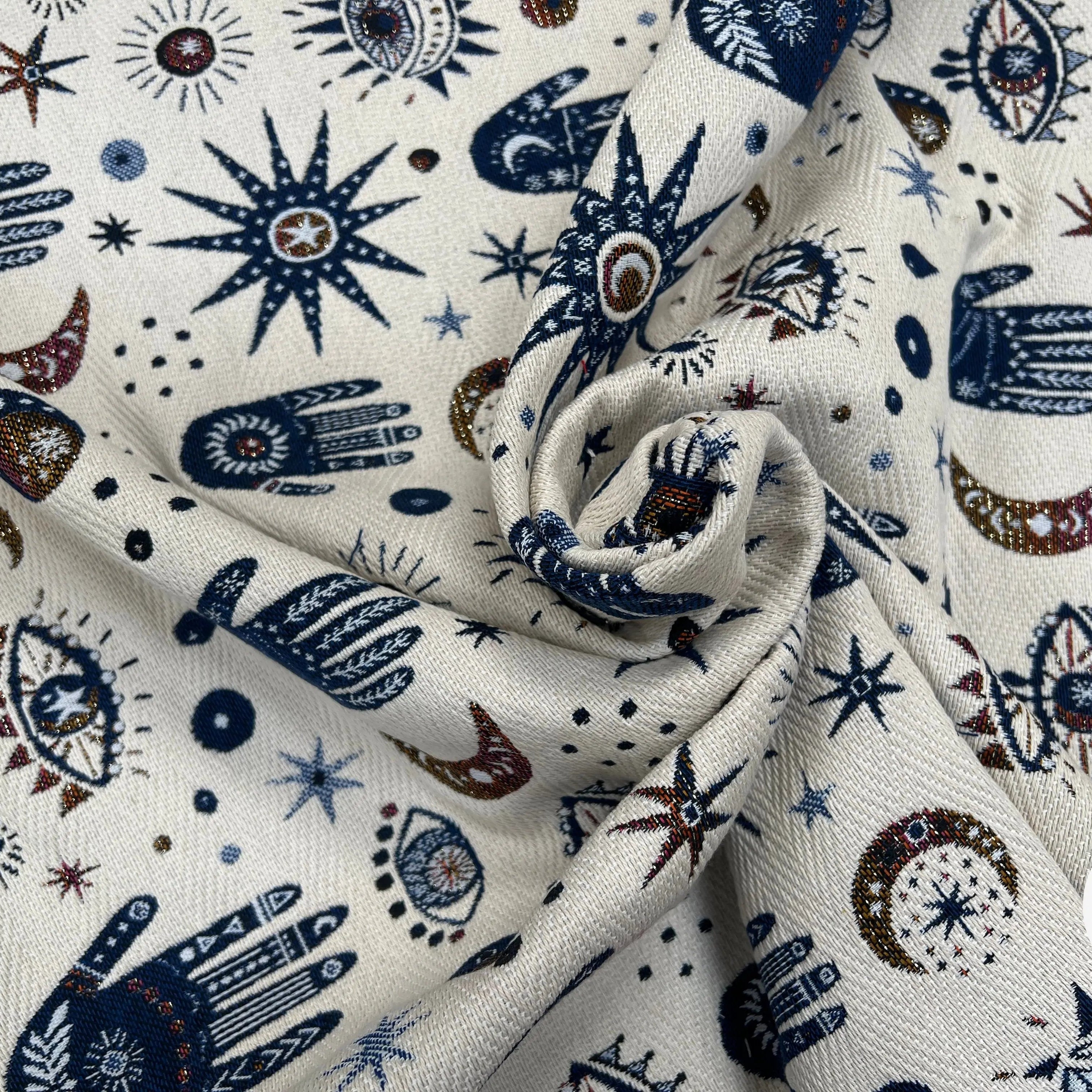 JACQUARD TISSÉ TEINT NAMASTE ALLOVER BLANC - My Little Coupon