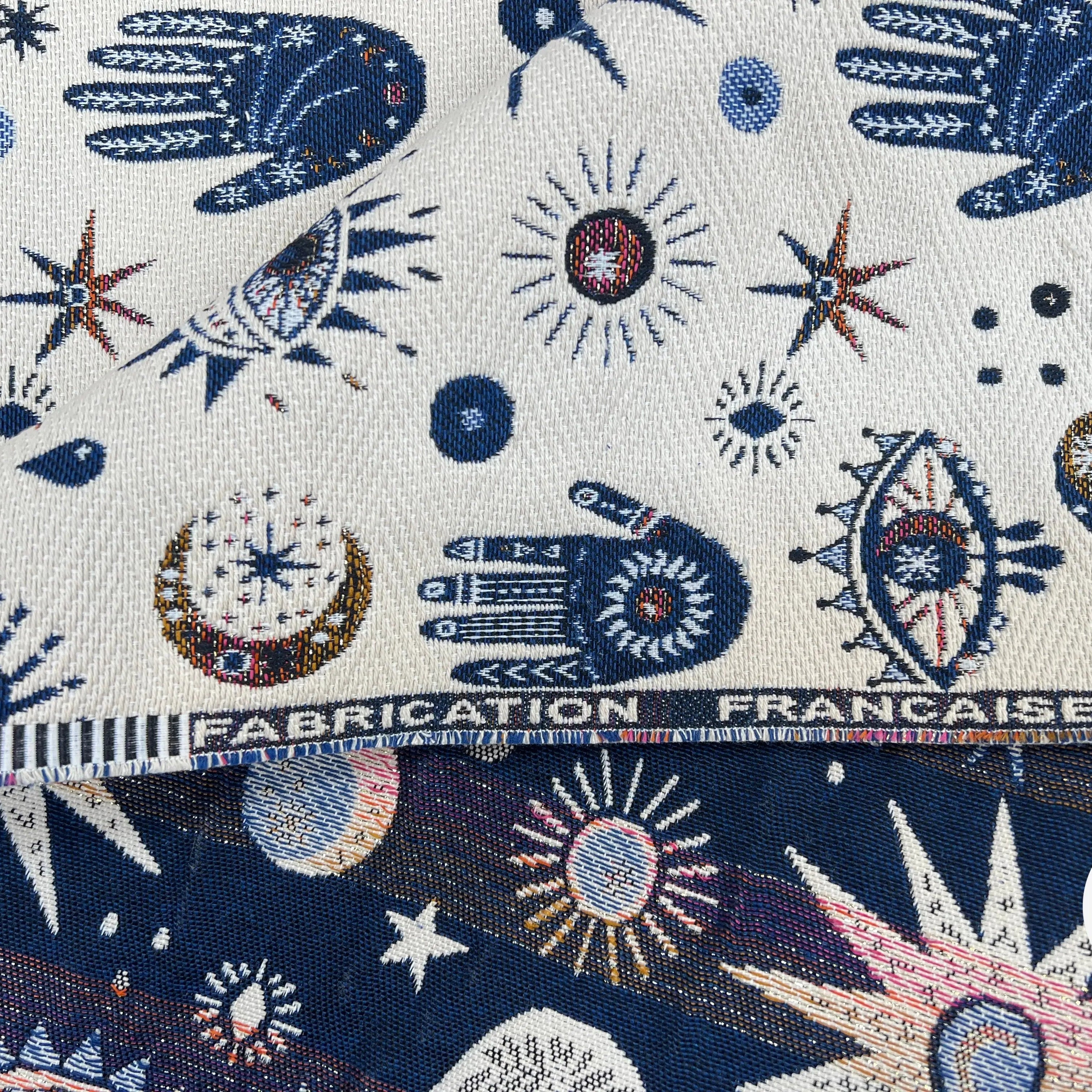 JACQUARD TISSÉ TEINT NAMASTE ALLOVER BLANC - My Little Coupon