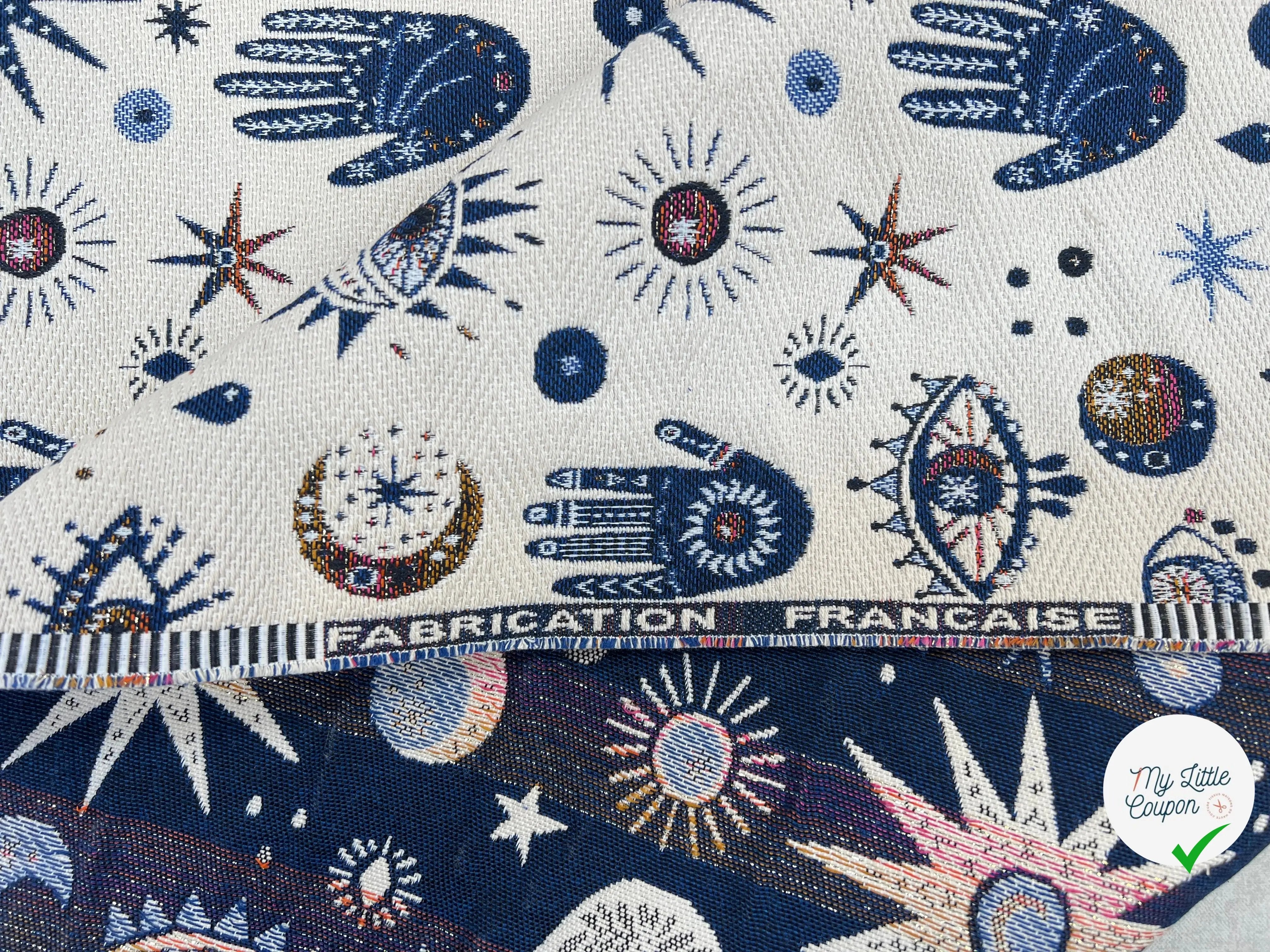 JACQUARD TISSÉ TEINT NAMASTE ALLOVER BLANC - My Little Coupon