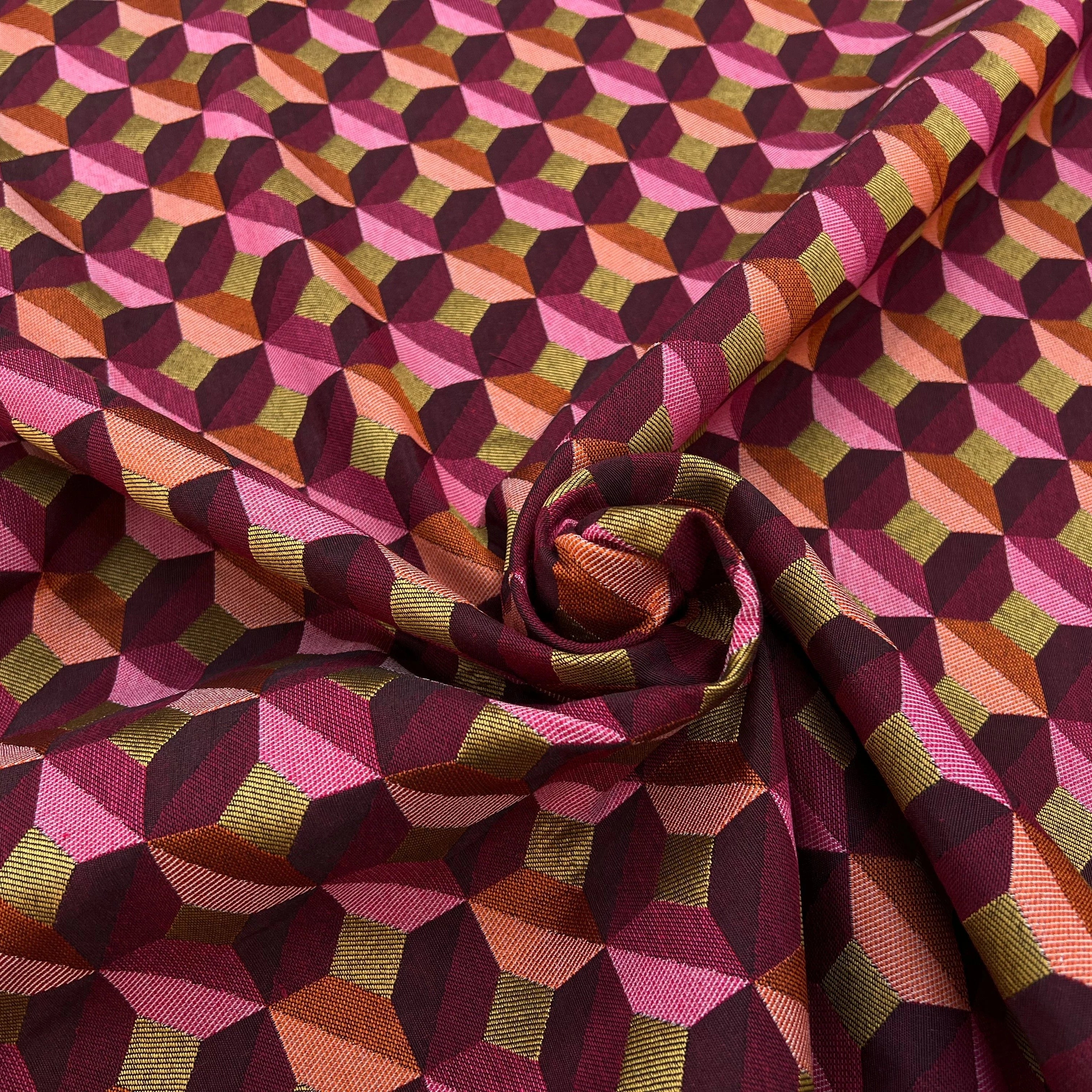 JACQUARD TISSÉ TEINT PAOLA ALLOVER PRUNE ROSE - My Little Coupon