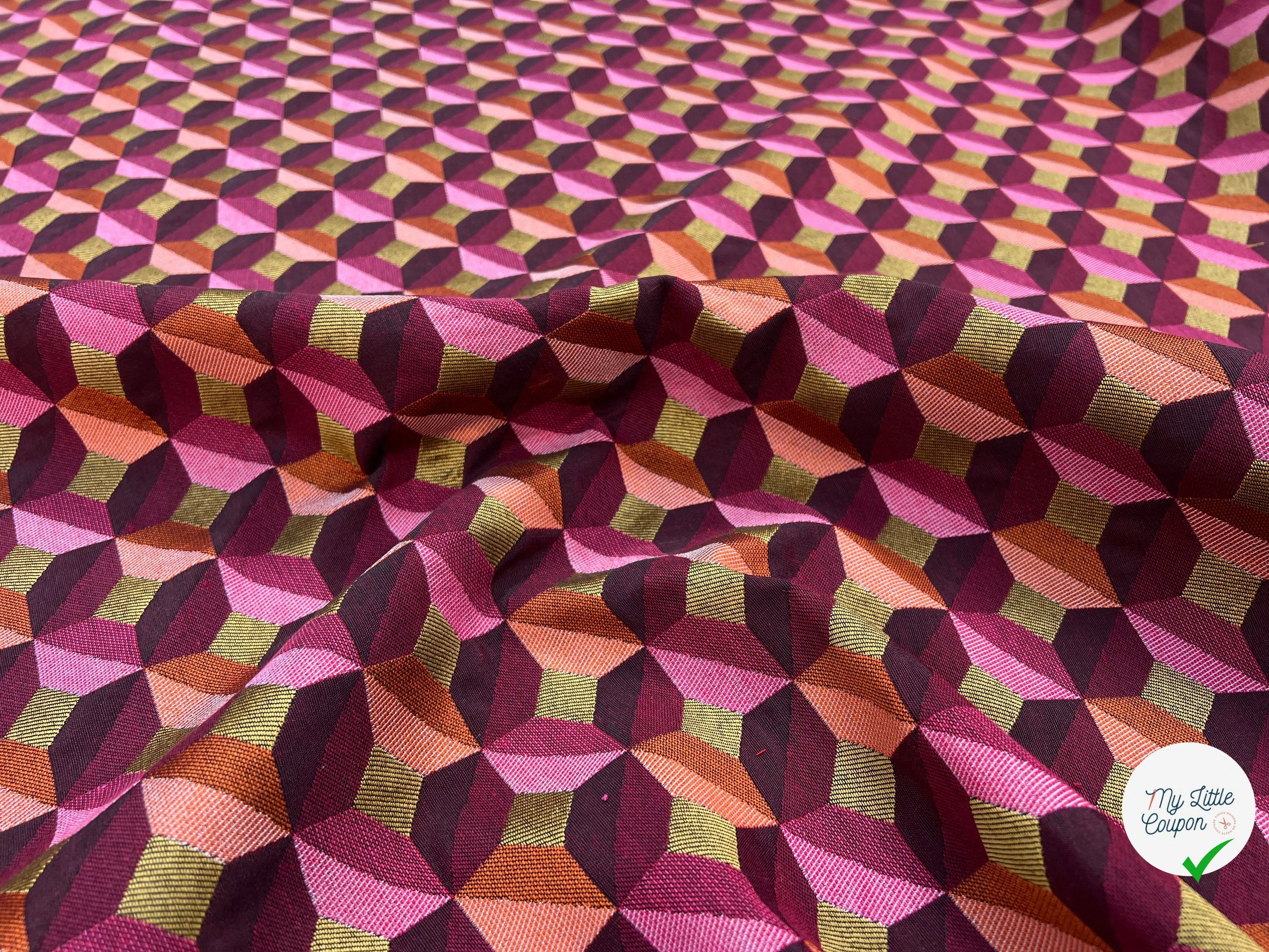 JACQUARD TISSÉ TEINT PAOLA ALLOVER PRUNE ROSE - My Little Coupon