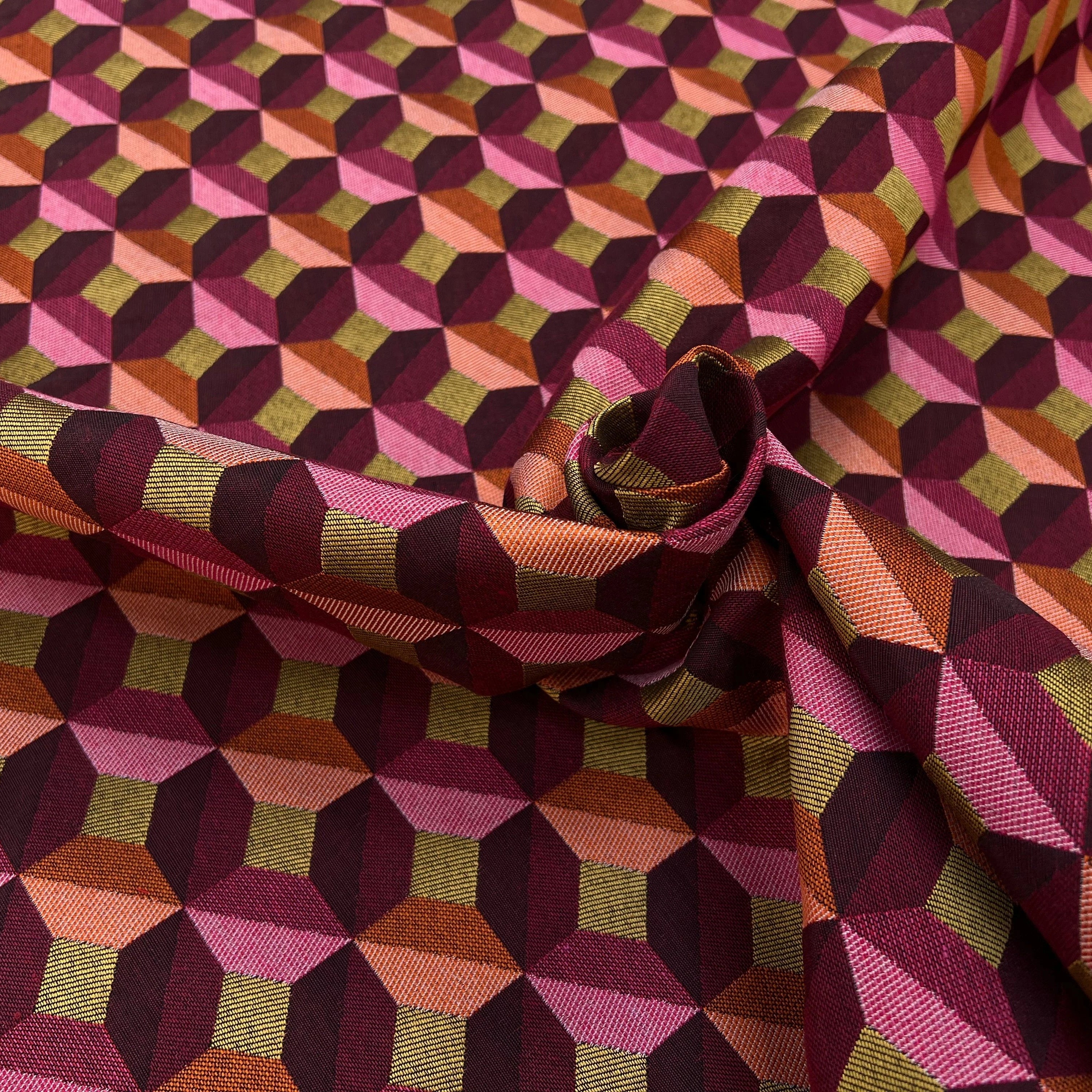 JACQUARD TISSÉ TEINT PAOLA ALLOVER PRUNE ROSE - My Little Coupon