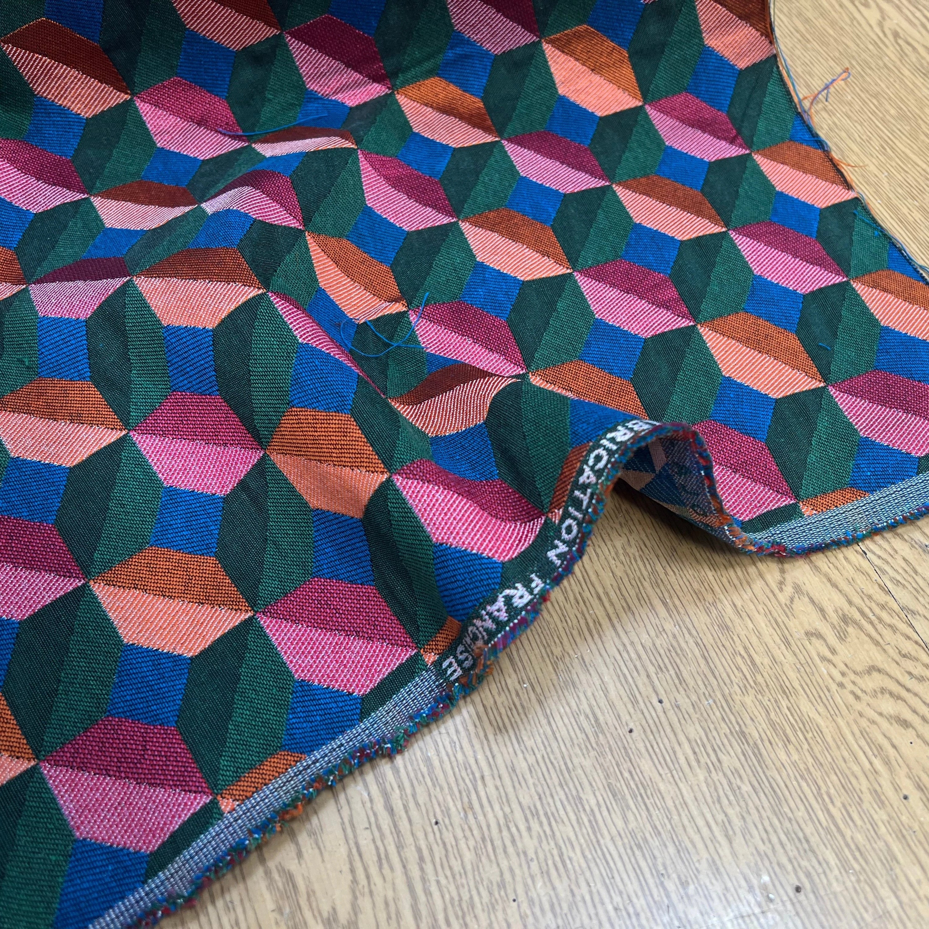 JACQUARD TISSÉ TEINT PAOLA ALLOVER VERT FUCHSIA - My Little Coupon