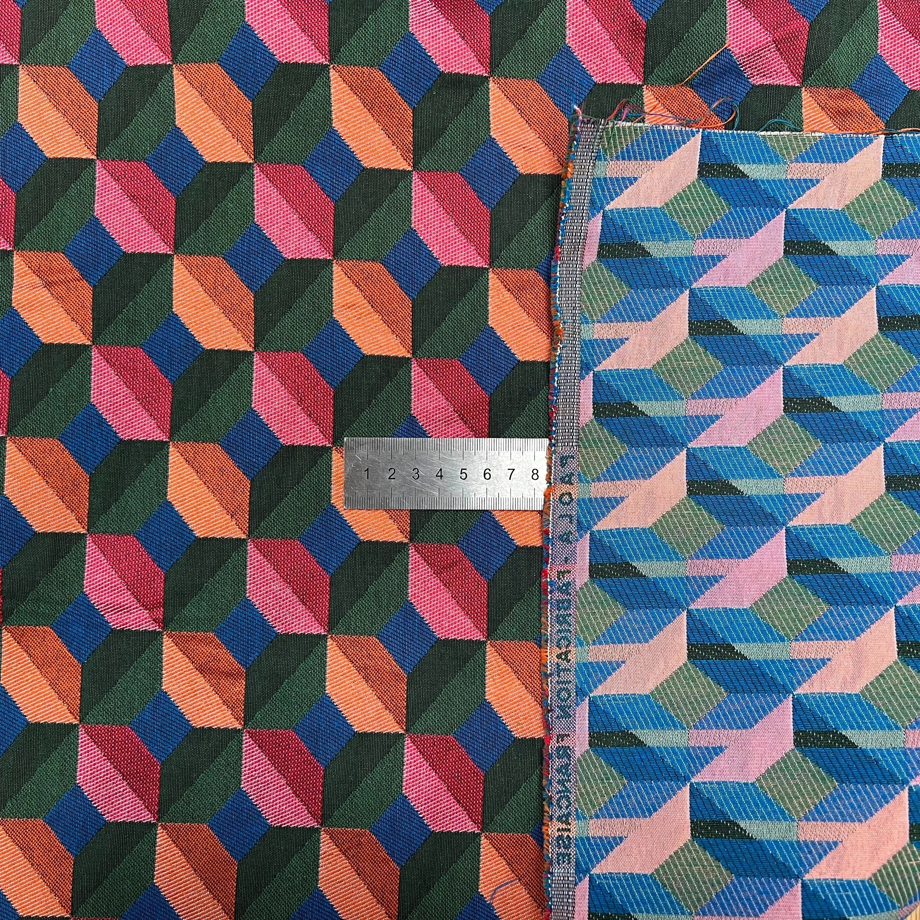 JACQUARD TISSÉ TEINT PAOLA ALLOVER VERT FUCHSIA - My Little Coupon