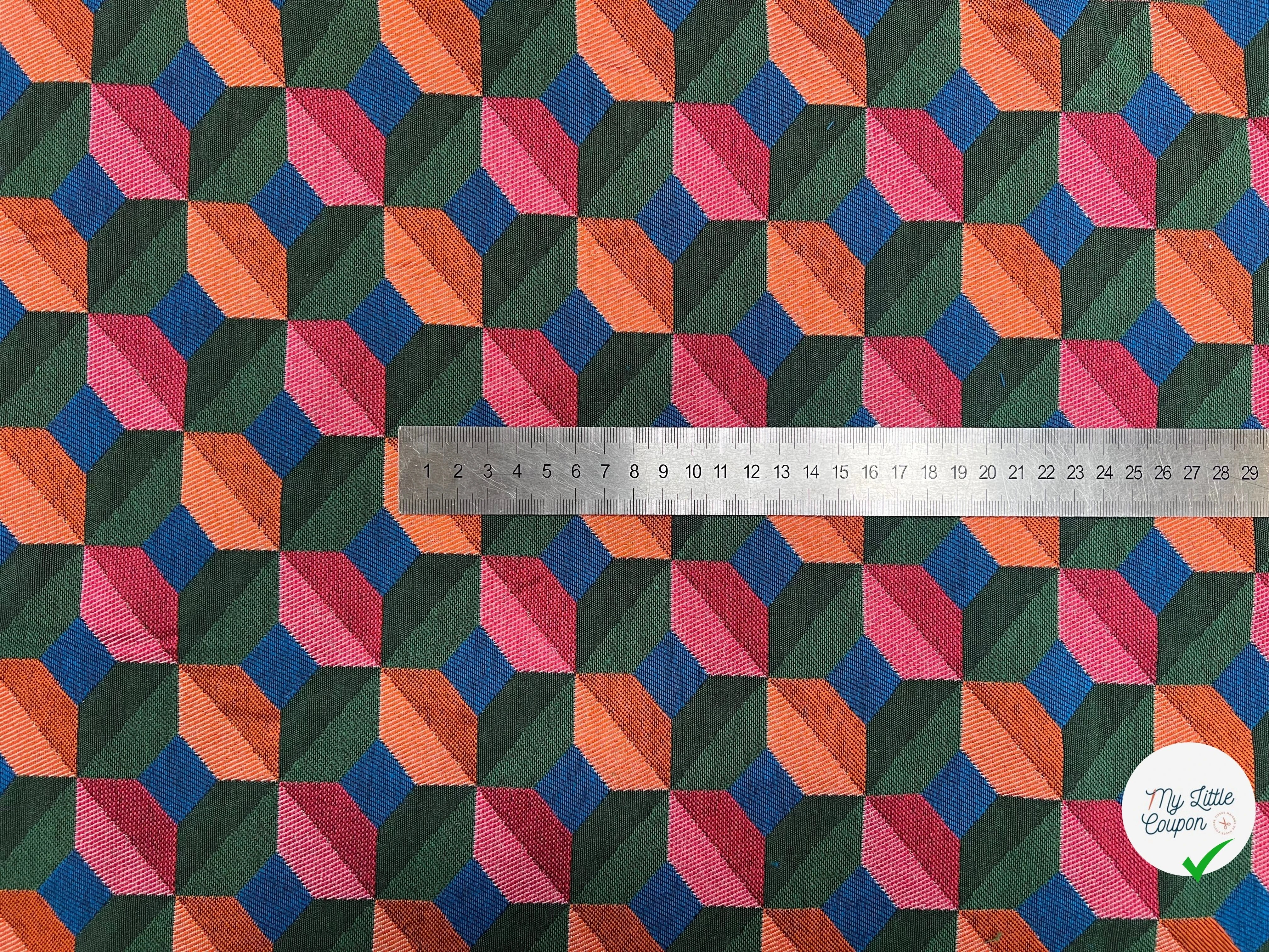 JACQUARD TISSÉ TEINT PAOLA ALLOVER VERT FUCHSIA - My Little Coupon