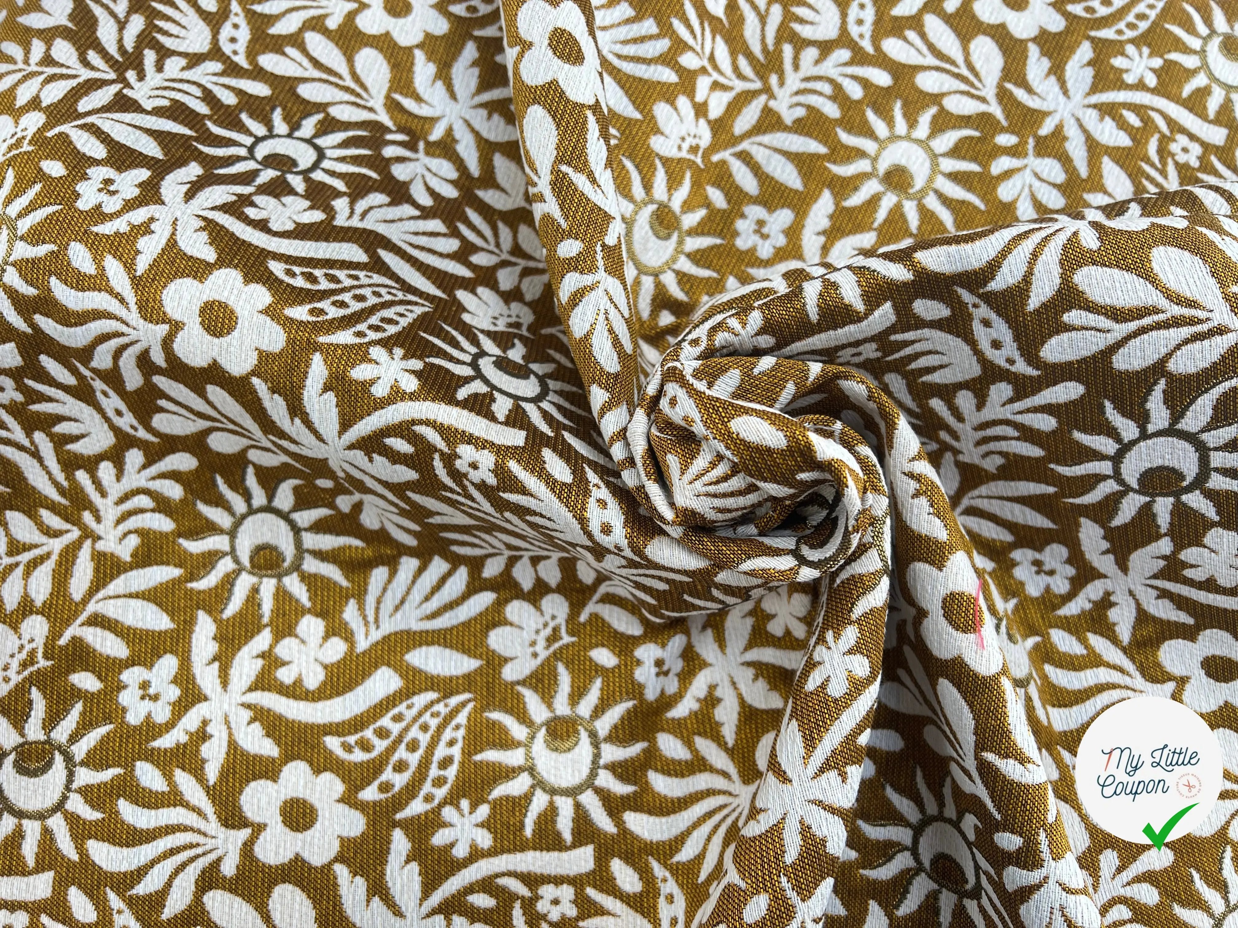 JACQUARD TISSÉ TEINT SUNLIGHT ALLOVER JAUNE - My Little Coupon