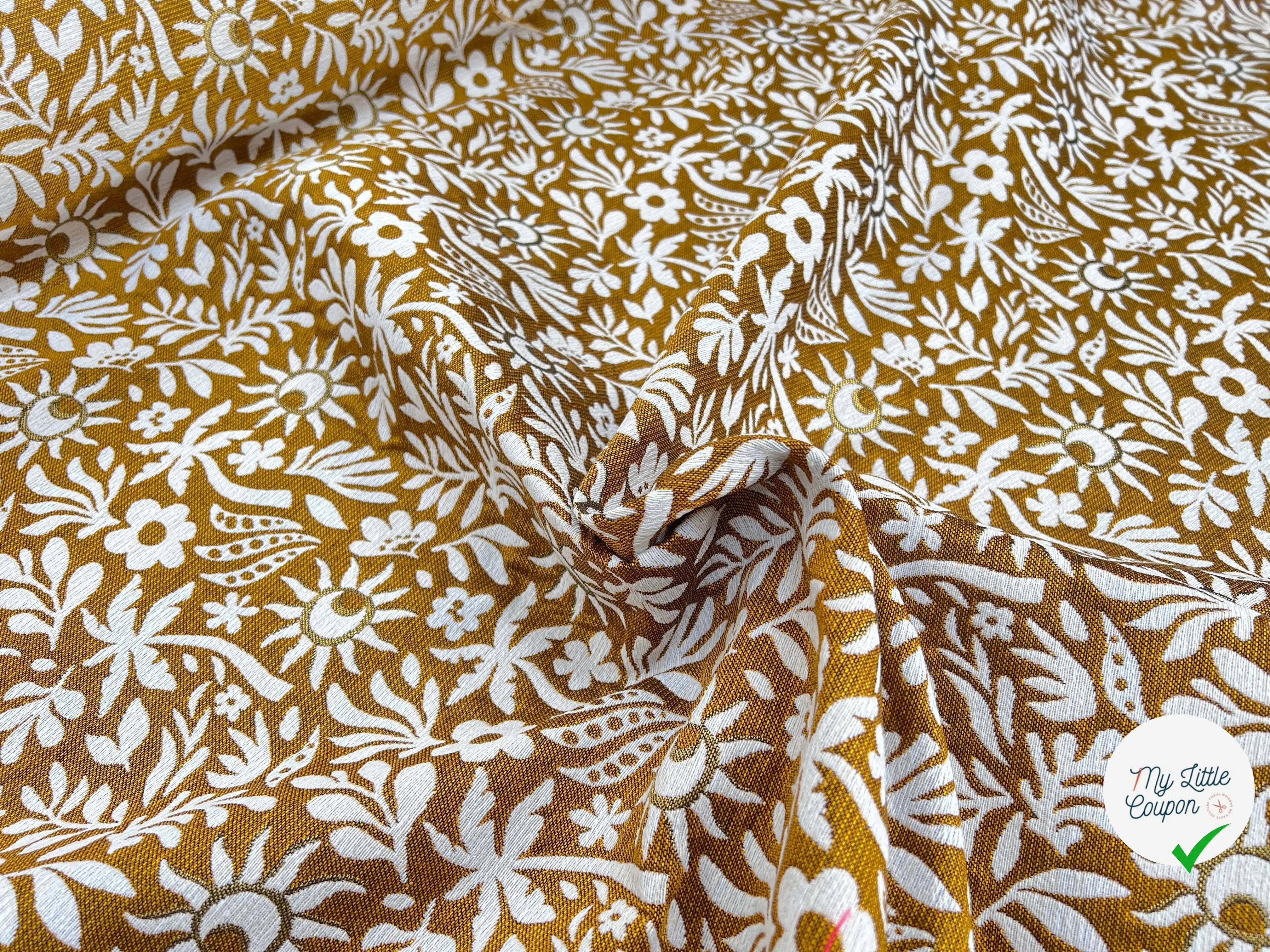 JACQUARD TISSÉ TEINT SUNLIGHT ALLOVER JAUNE - My Little Coupon
