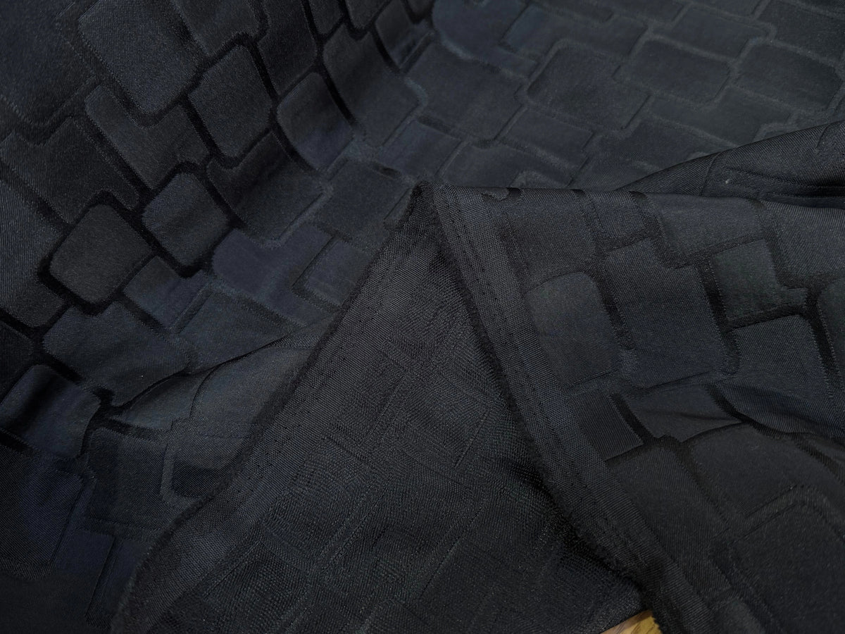 JAQUARD SOUPLE RECTANGLE NOIR - My Little Coupon