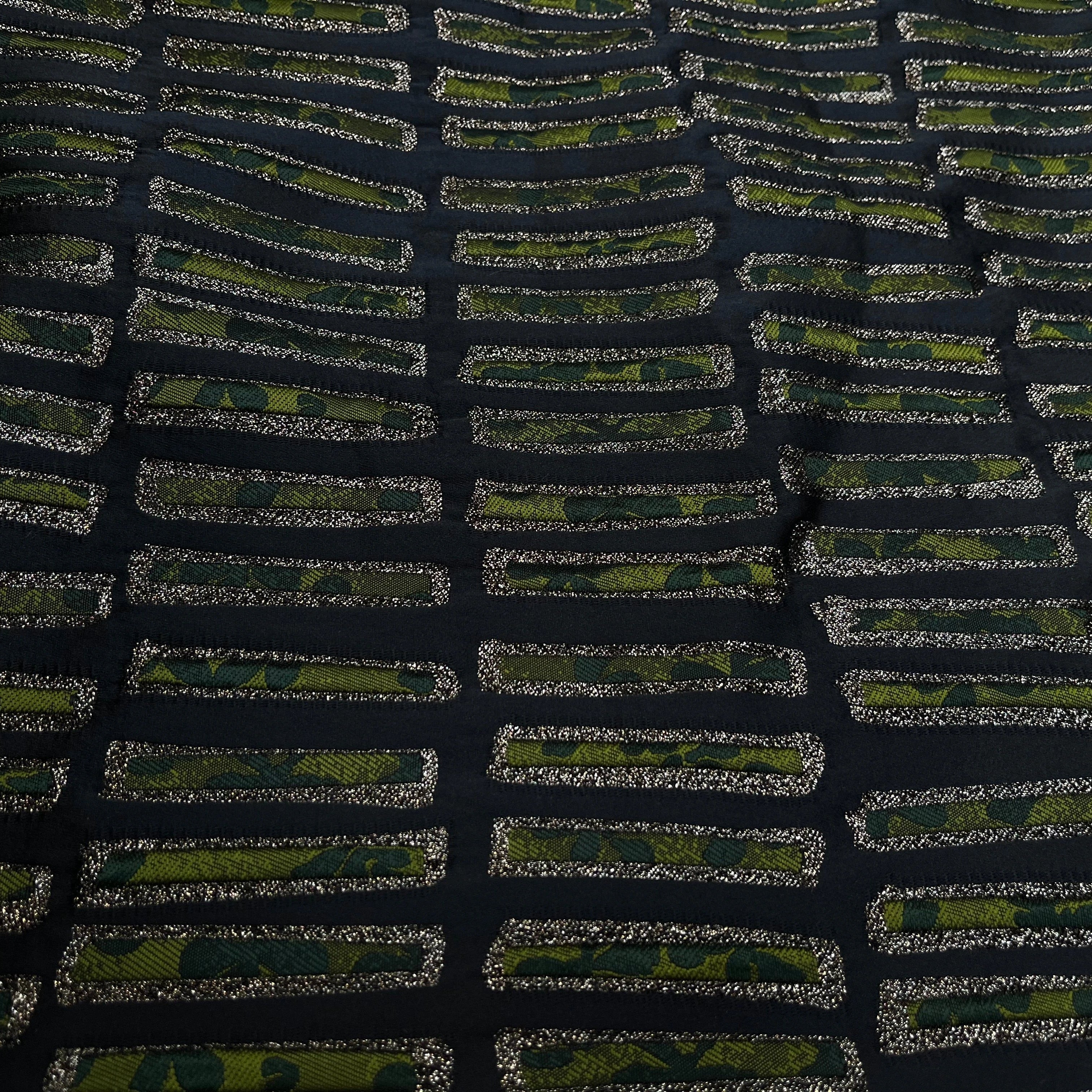 JAQUARD ULTRA CHIC GEOMETRIE VERT - My Little Coupon