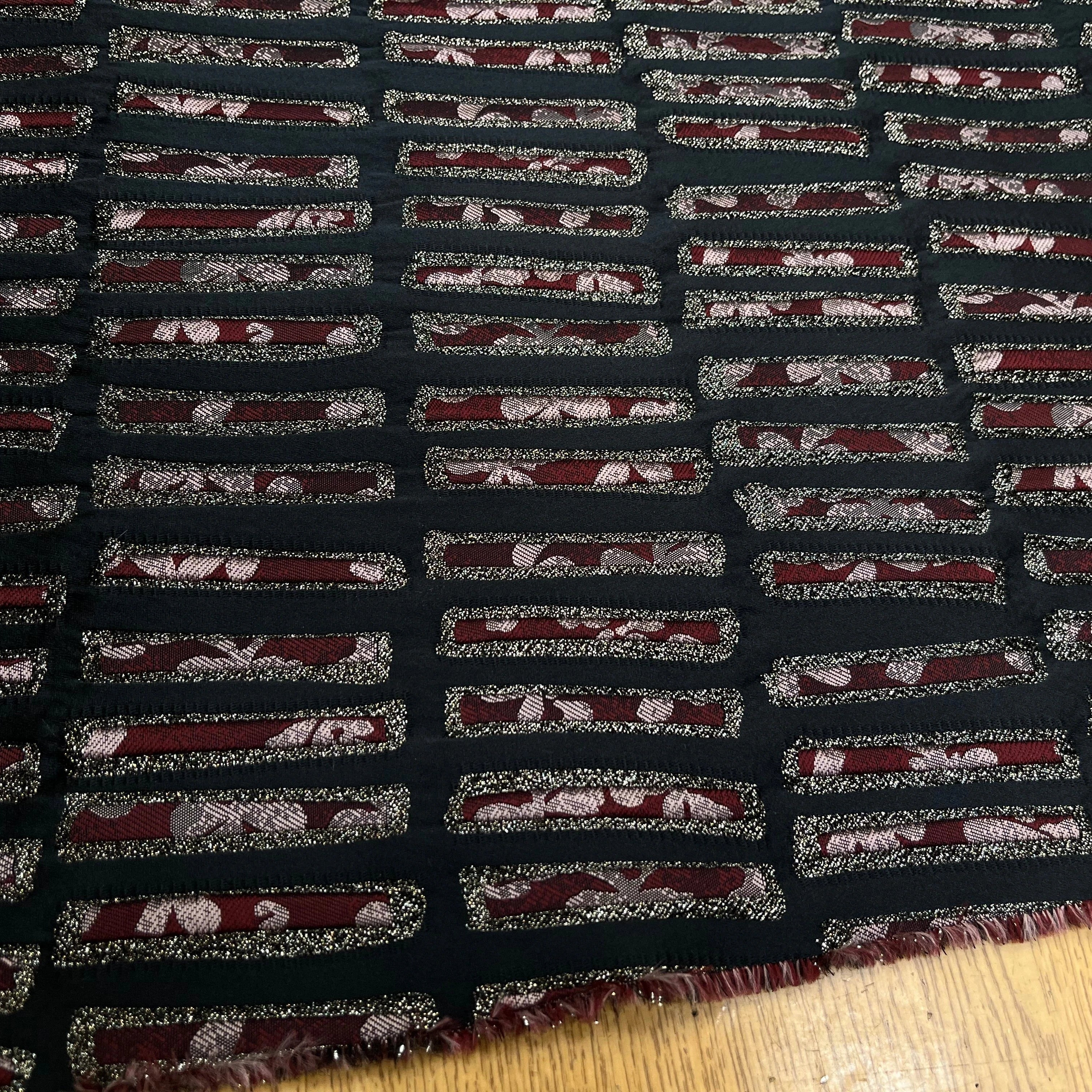 JAQUARD ULTRA CHIC GEOMETRIE VIOLET - My Little Coupon