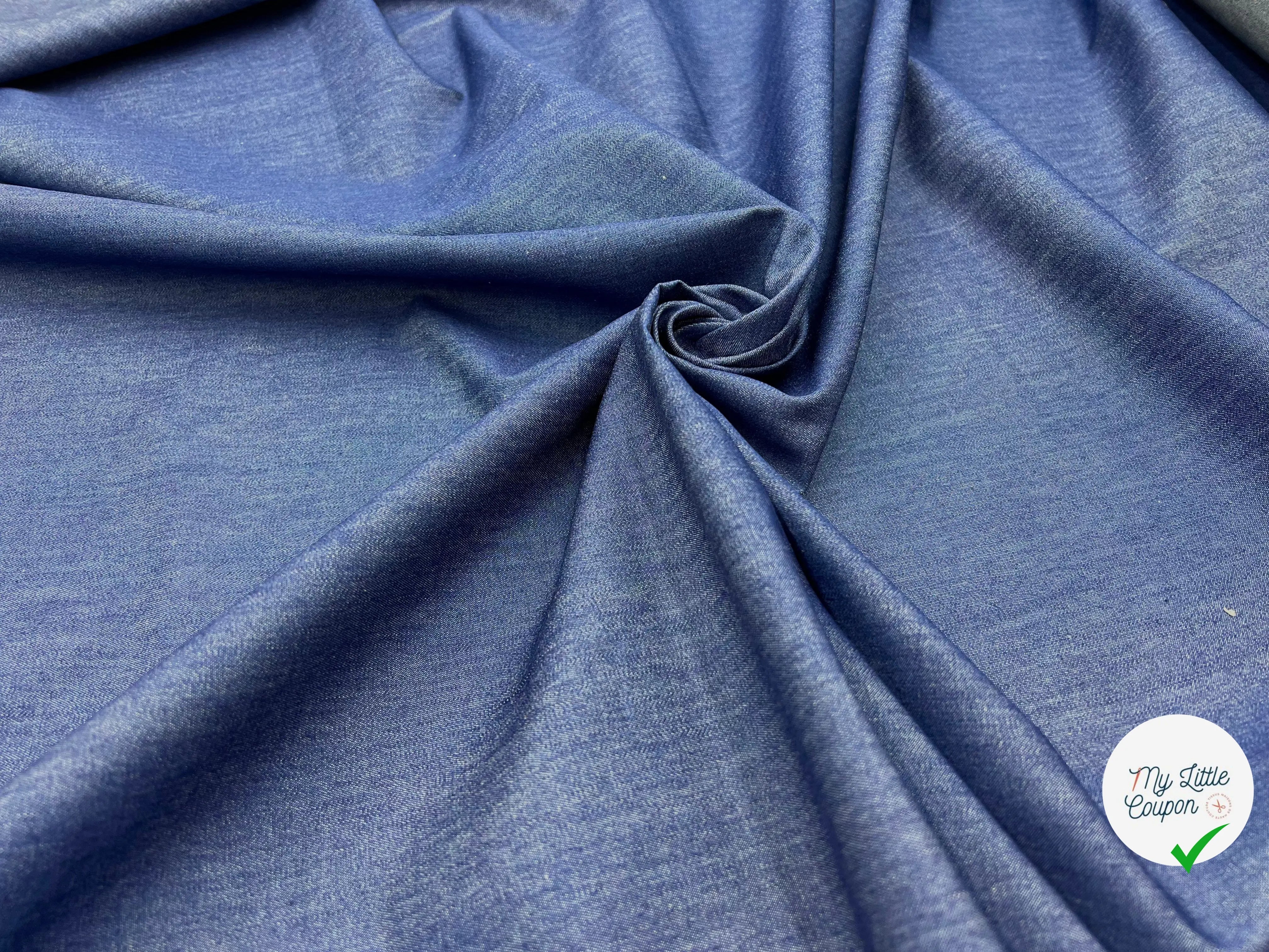 JEAN CHEMISE BLEU - My Little Coupon - tissu - coudre