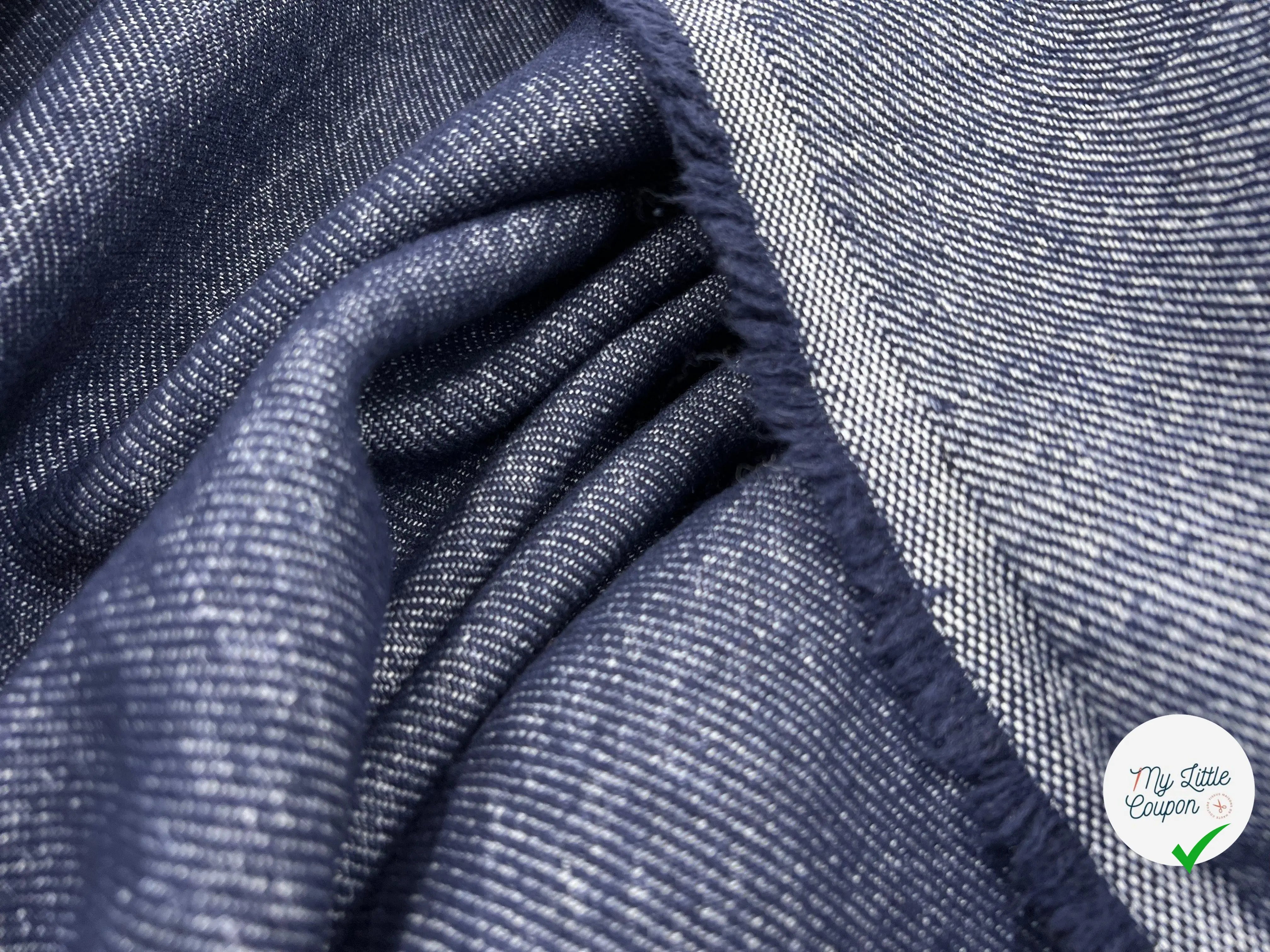 JEAN DE LAINE INDIGO - My Little Coupon - tissu - coudre