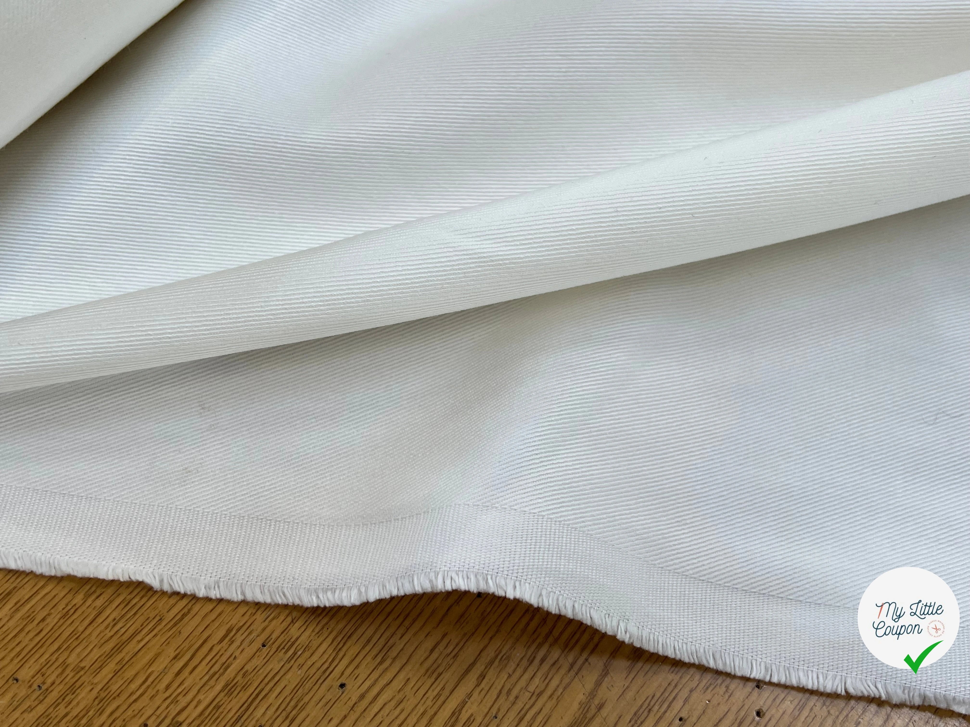 JEAN DENIM PRESTIGE PEIGNÉ SANMERO BLANC 99% COTON LÉGÈREMENT DOUX - My Little Coupon