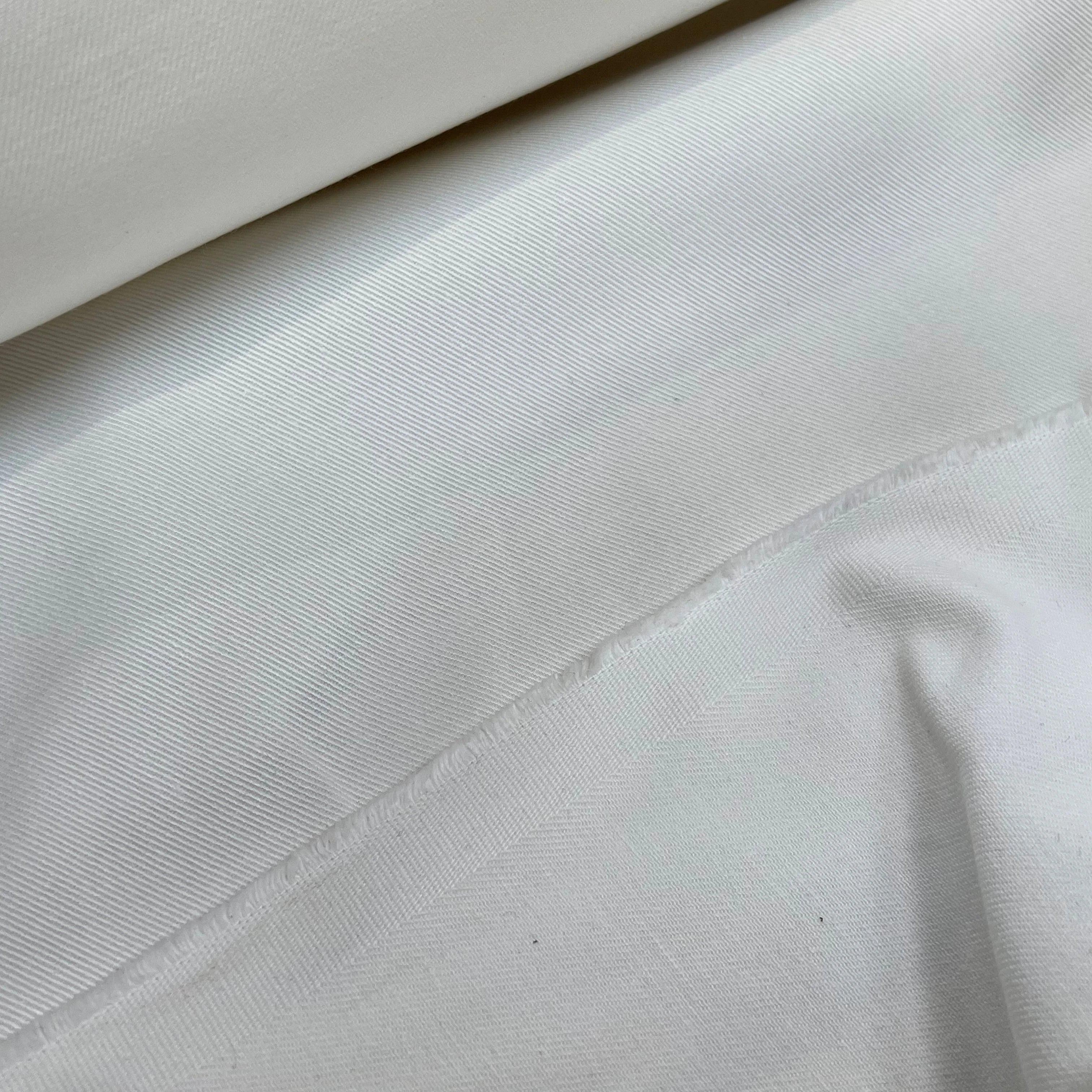 JEAN DENIM PRESTIGE PEIGNÉ SANMERO BLANC 99% COTON LÉGÈREMENT DOUX - My Little Coupon