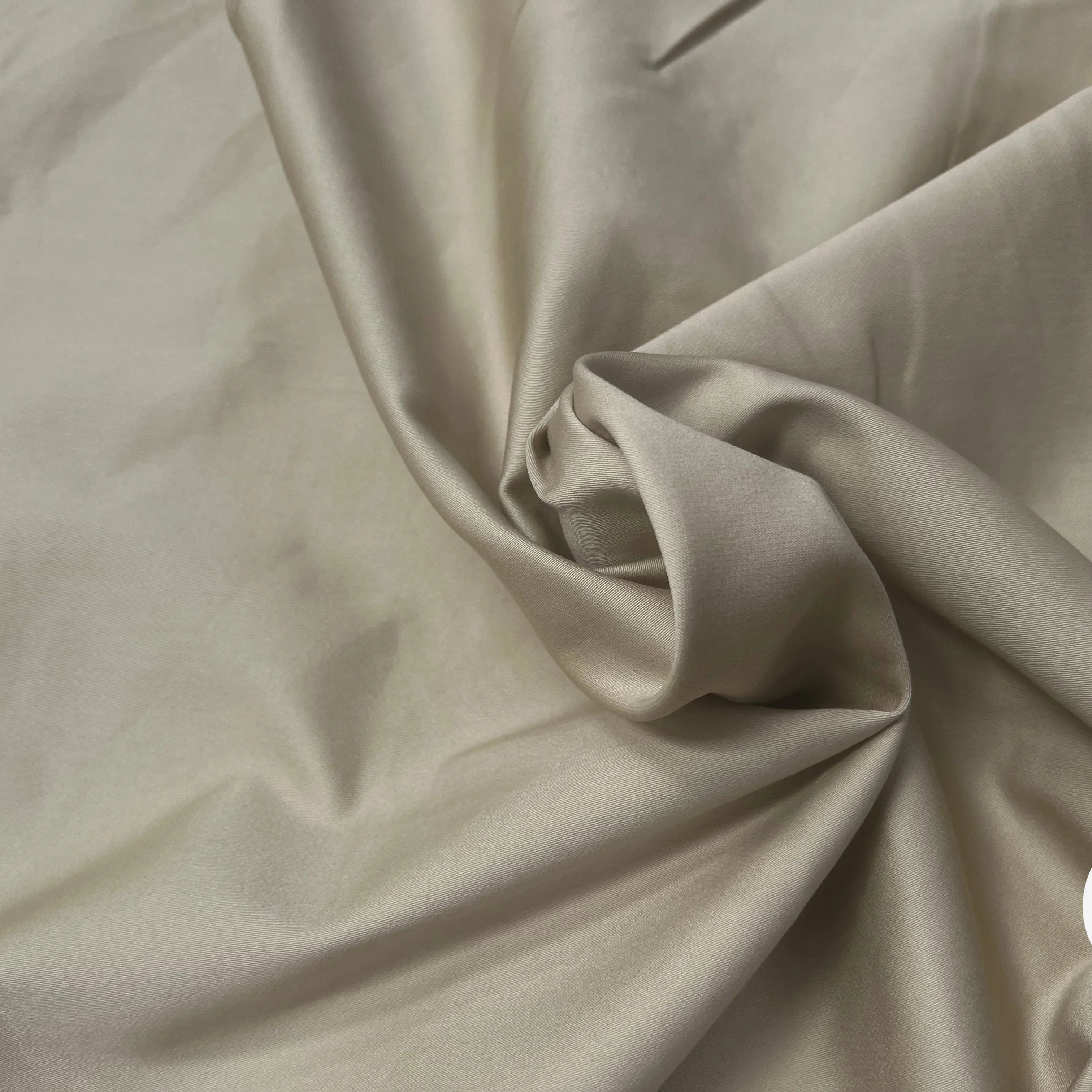 JEAN STRETCH TAUPE UNI LÉGÈREMENT SATINÉ - My Little Coupon