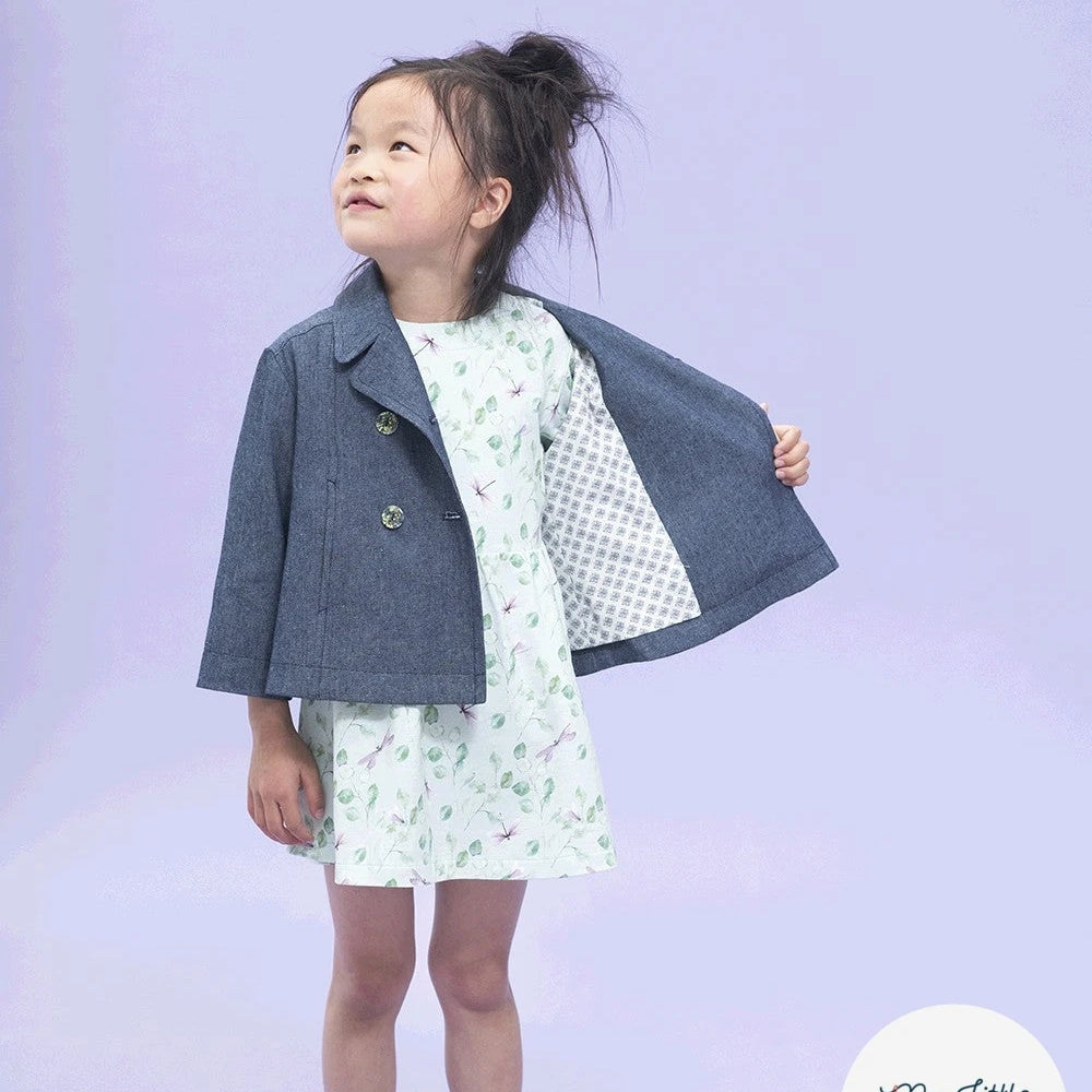 JEANS PRÉ-LAVÉ BLEU MARINE 100% COTON - My Little Coupon