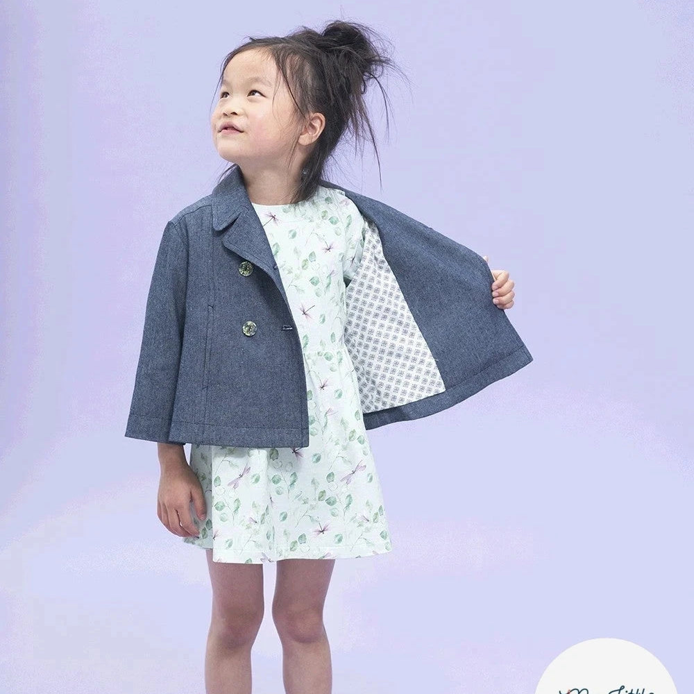 JEANS PRÉ-LAVÉ BLEU MARINE 100% COTON - My Little Coupon