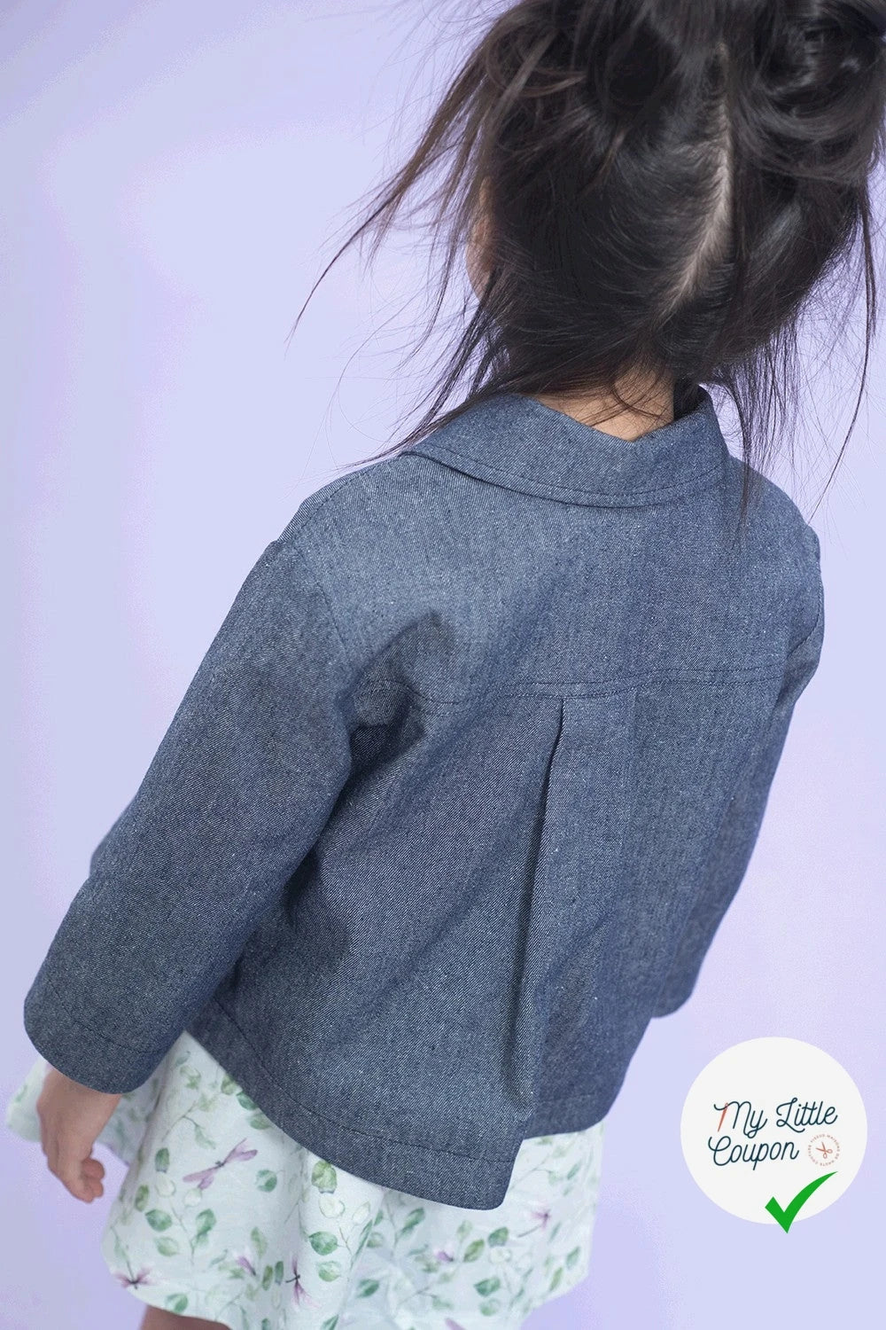 JEANS PRÉ-LAVÉ BLEU MARINE 100% COTON - My Little Coupon