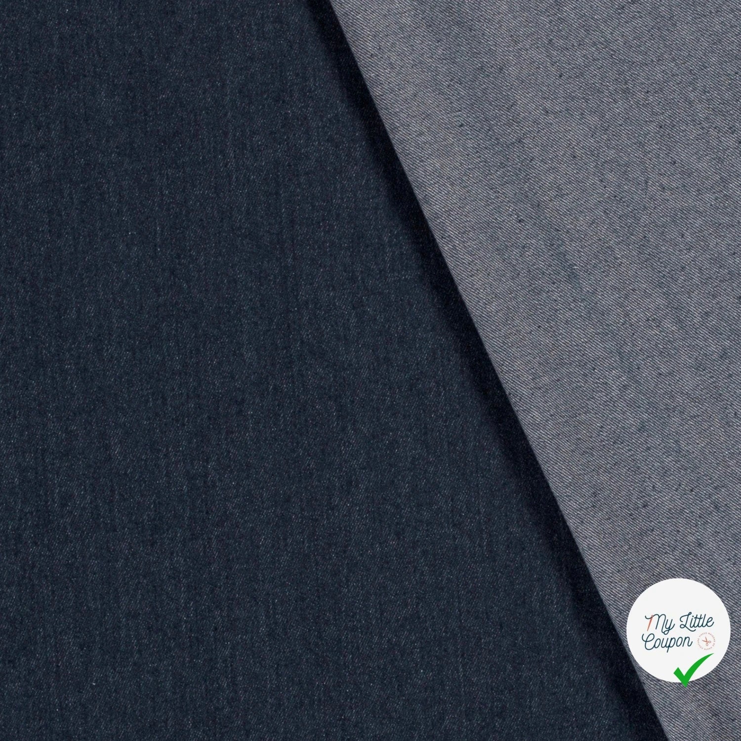JEANS PRÉ-LAVÉ LOURD BLEU MARINE 90% COTON (008) - My Little Coupon