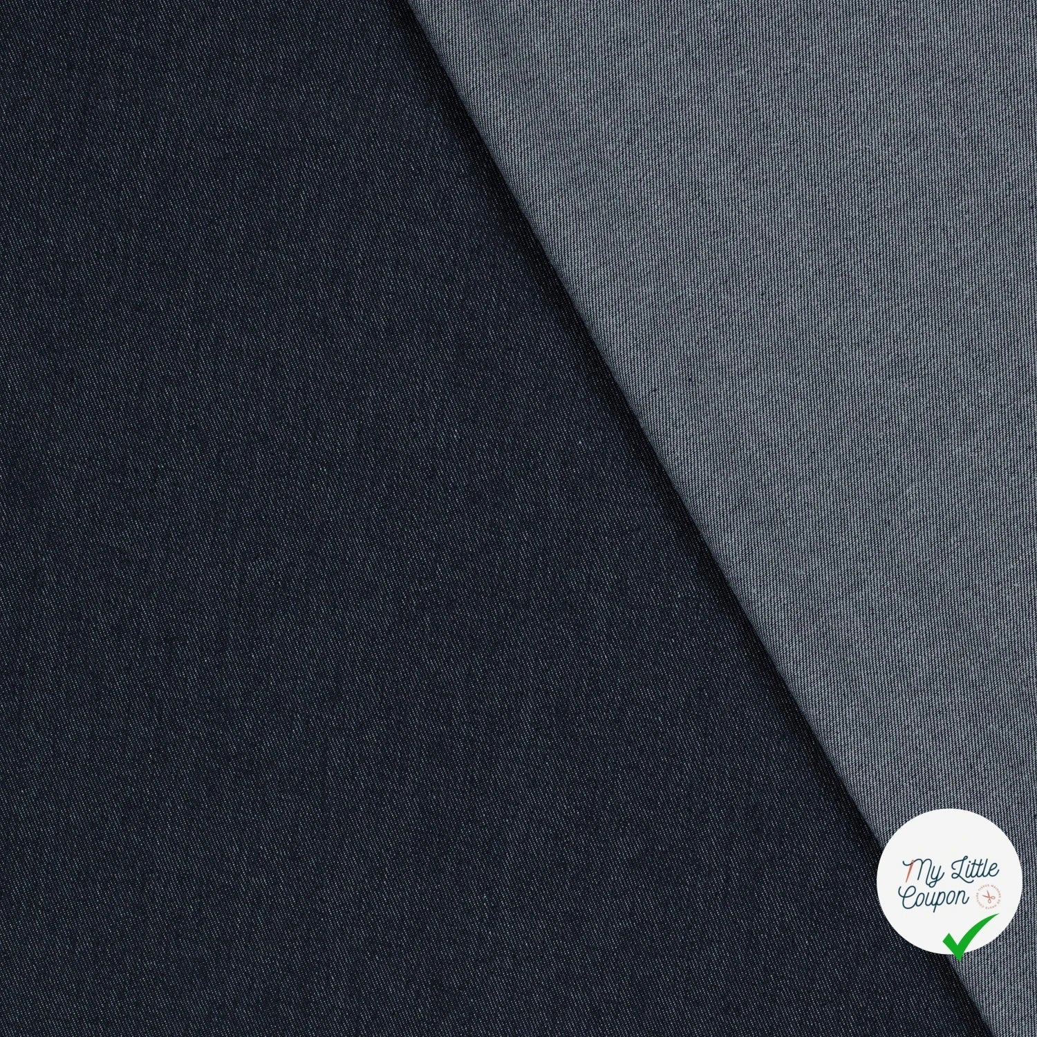 JEANS PRÉ-LAVÉ LOURD BLEU MARINE 90% COTON (108) - My Little Coupon