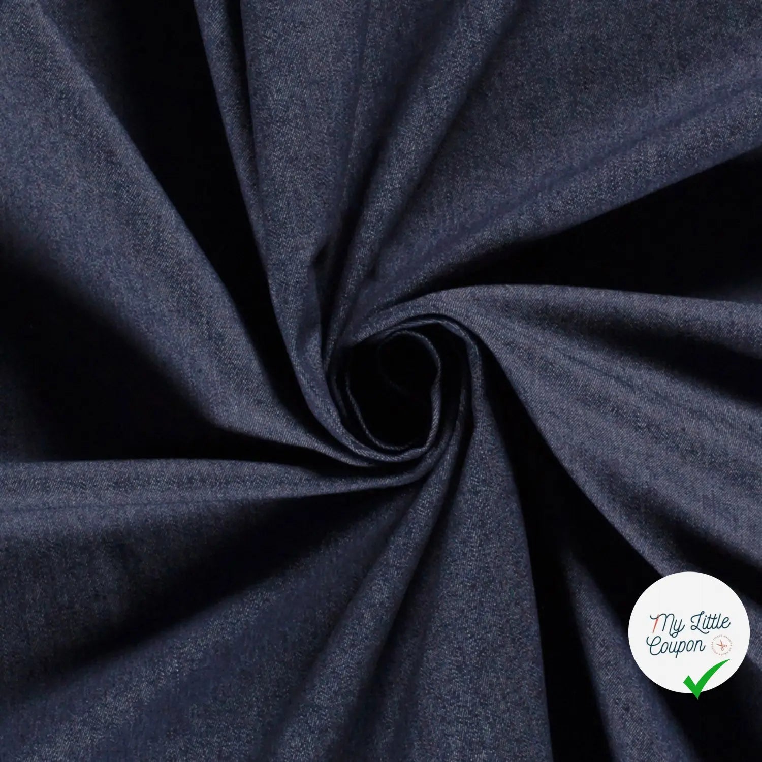 JEANS TISSU UNICOLORE BLEU MARINE - My Little Coupon