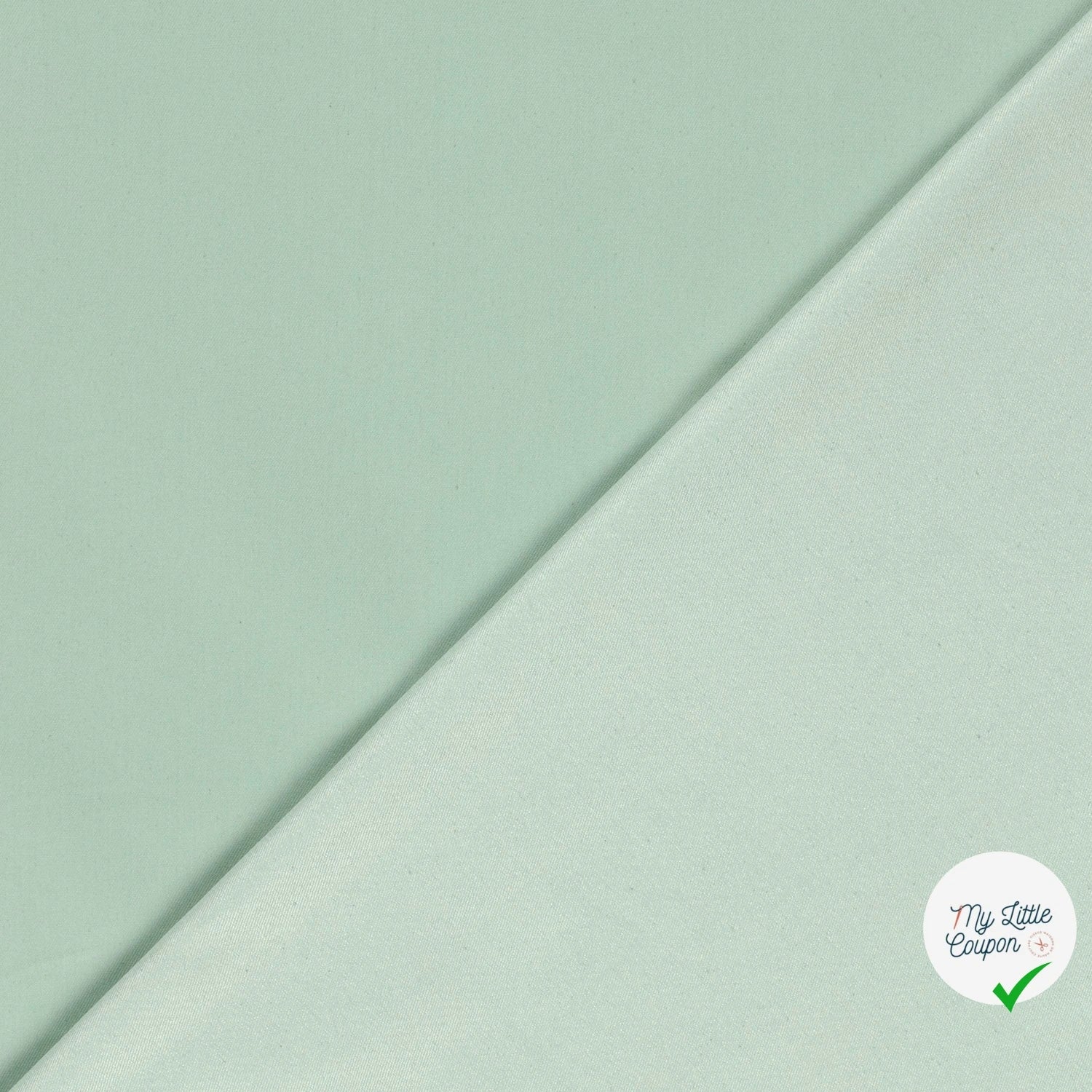 JEANS TISSU UNICOLORE VERT MENTHE - My Little Coupon