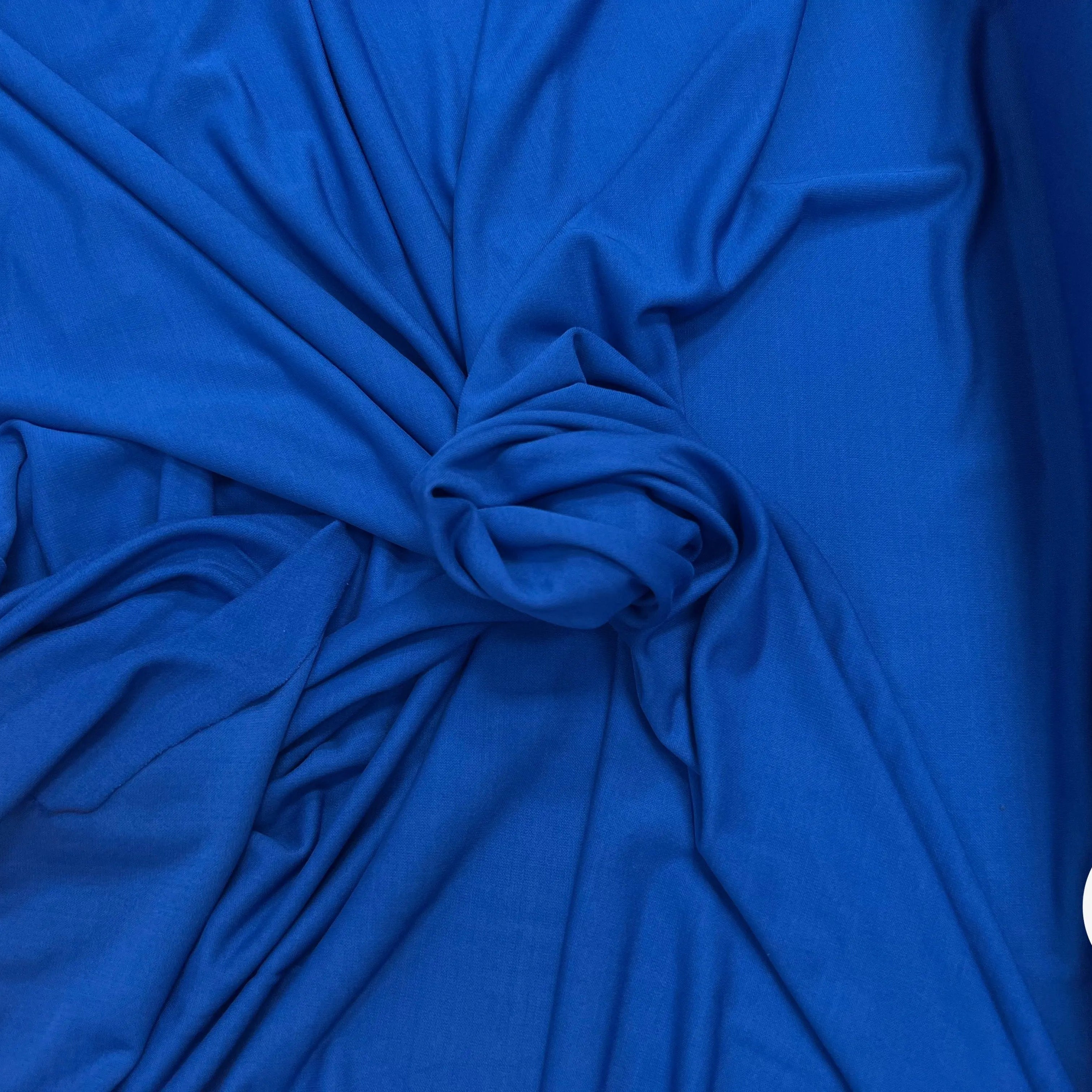 JEREY CREPÉ VISCOSE FROIDE 8% ELASTHANNE BLEU FRANCE - My Little Coupon