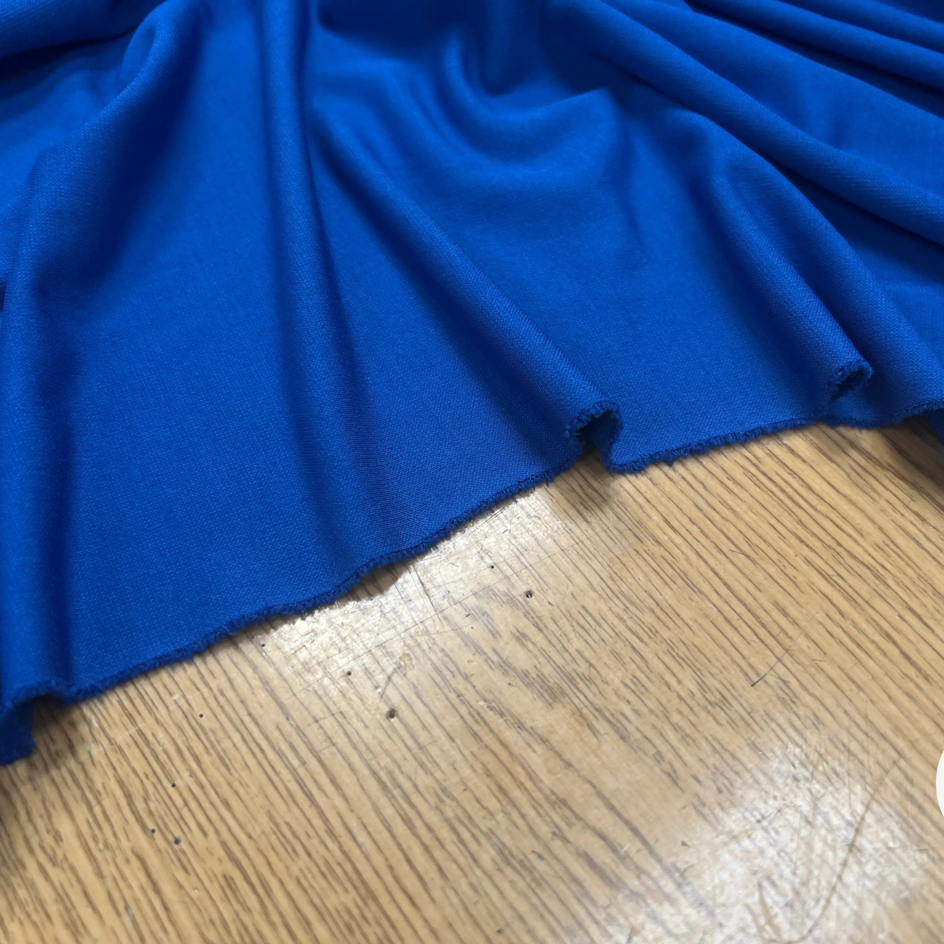 JEREY CREPÉ VISCOSE FROIDE 8% ELASTHANNE BLEU FRANCE - My Little Coupon