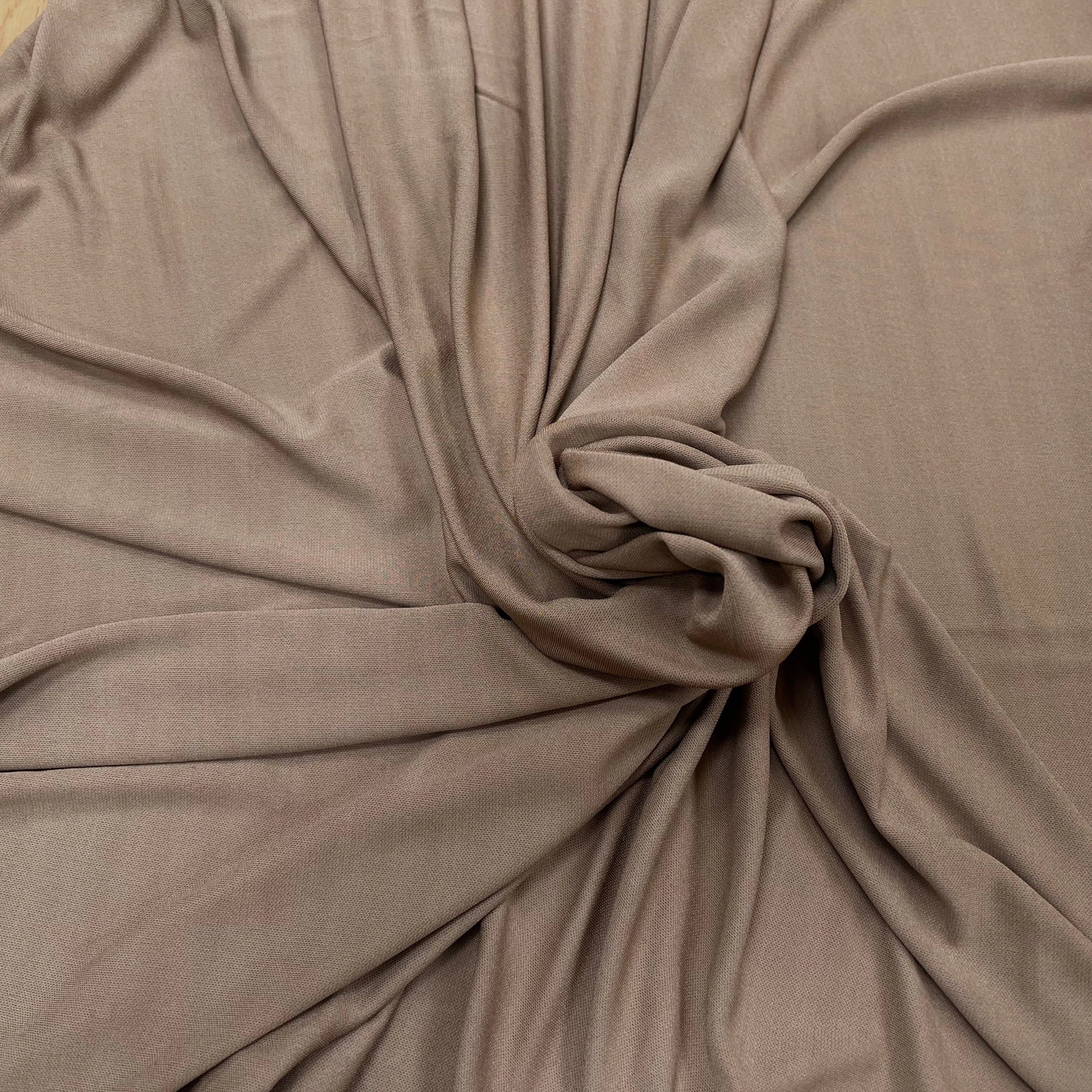 JERSEY ASPECT CRÊPE VISCOSE FROIDE 8% EA CAMEL - My Little Coupon