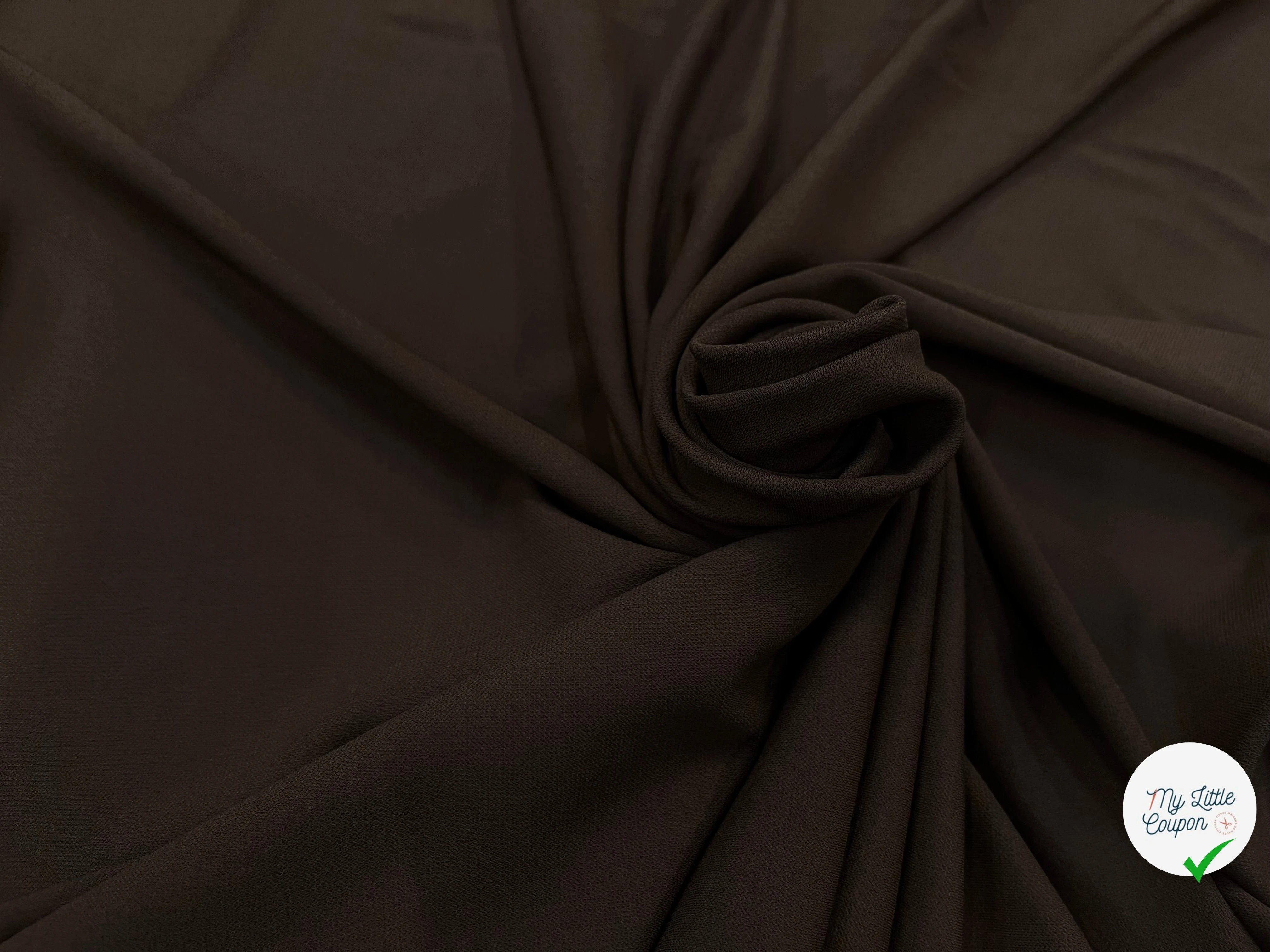 JERSEY ASPECT CRÊPE VISCOSE FROIDE 8% EA COFFEE - My Little Coupon