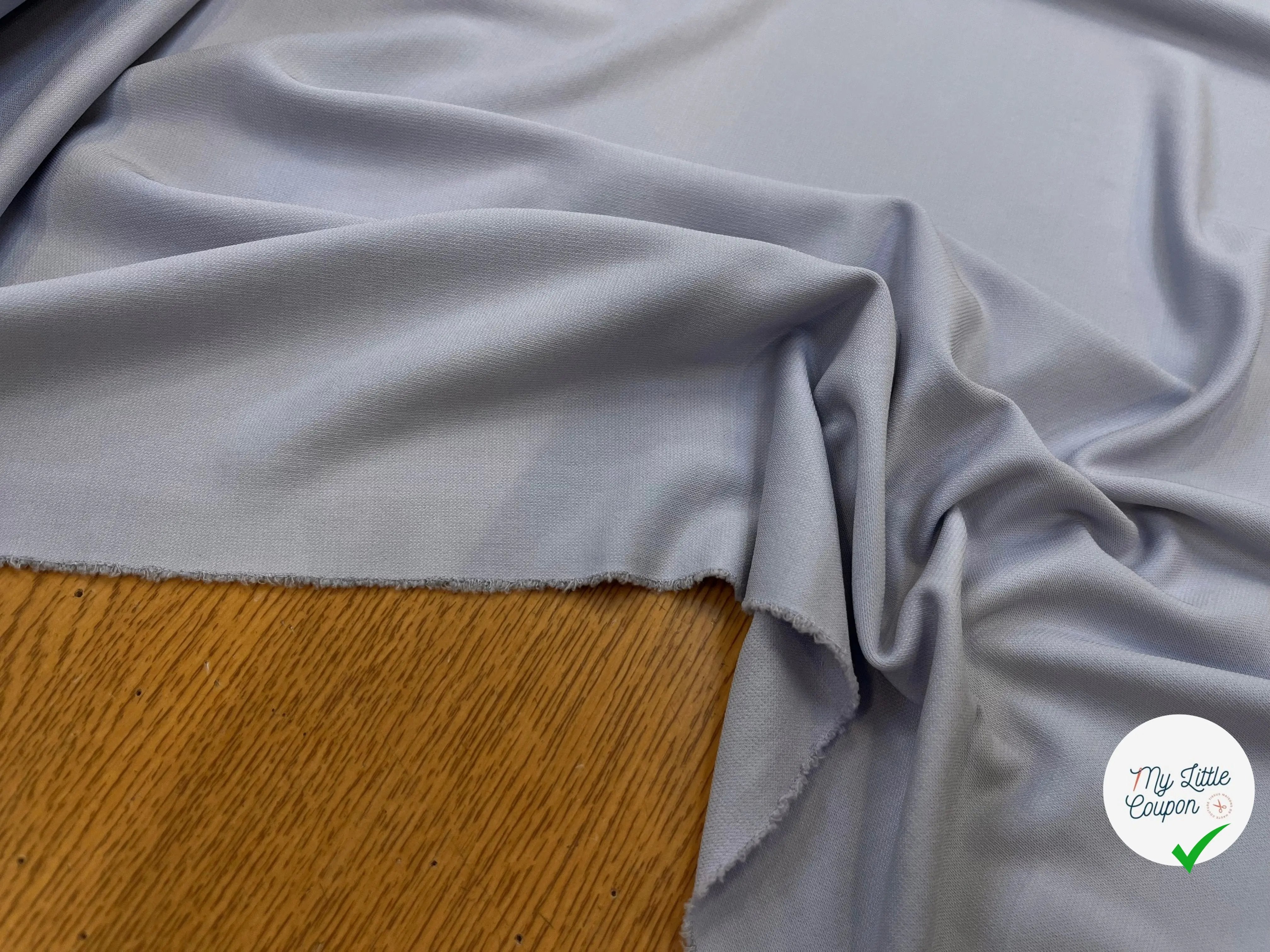 JERSEY ASPECT CRÊPE VISCOSE FROIDE 8% EA GHOST LILAS - My Little Coupon