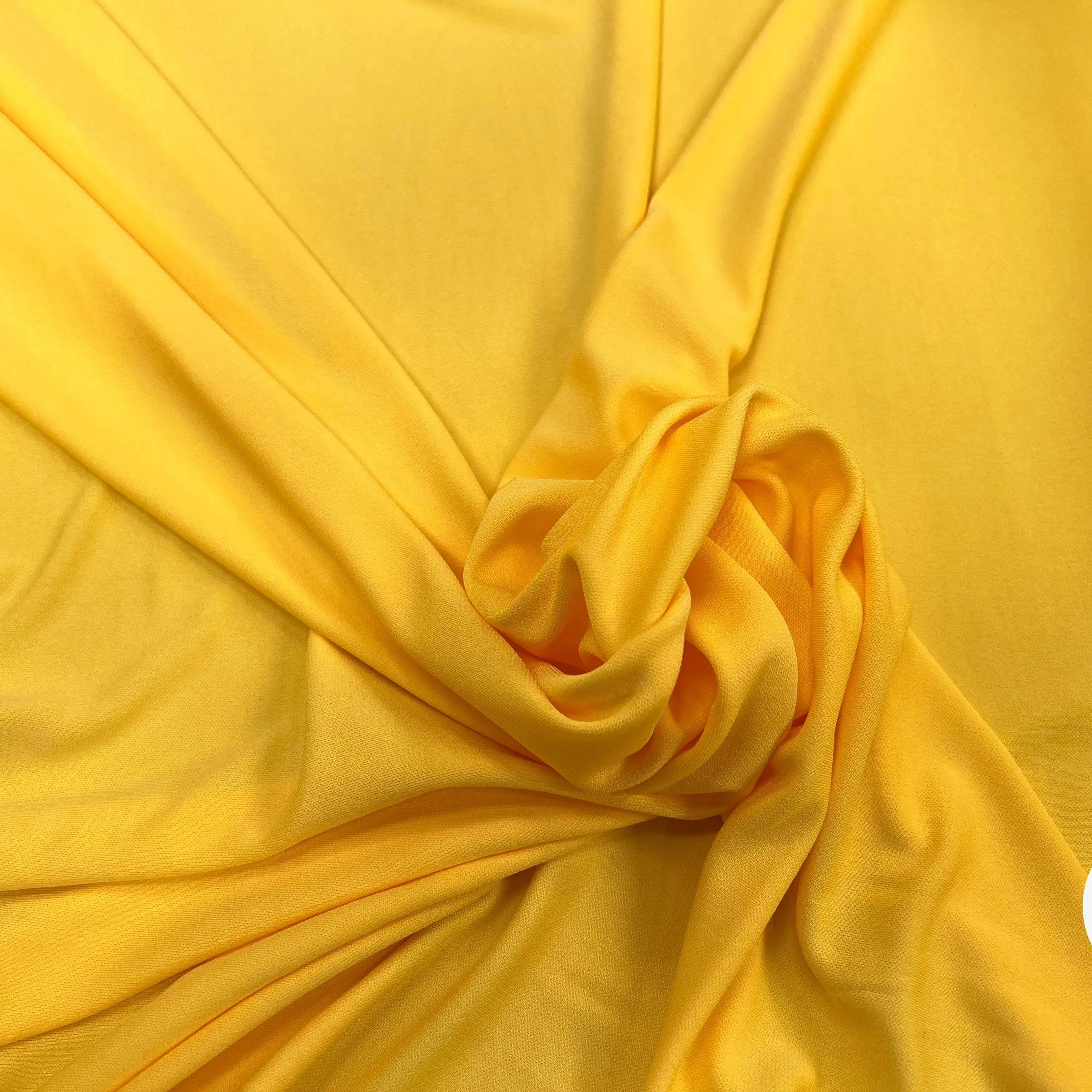 JERSEY ASPECT CRÊPE VISCOSE FROIDE 8% EA JAUNE ULTRA SUN - My Little Coupon