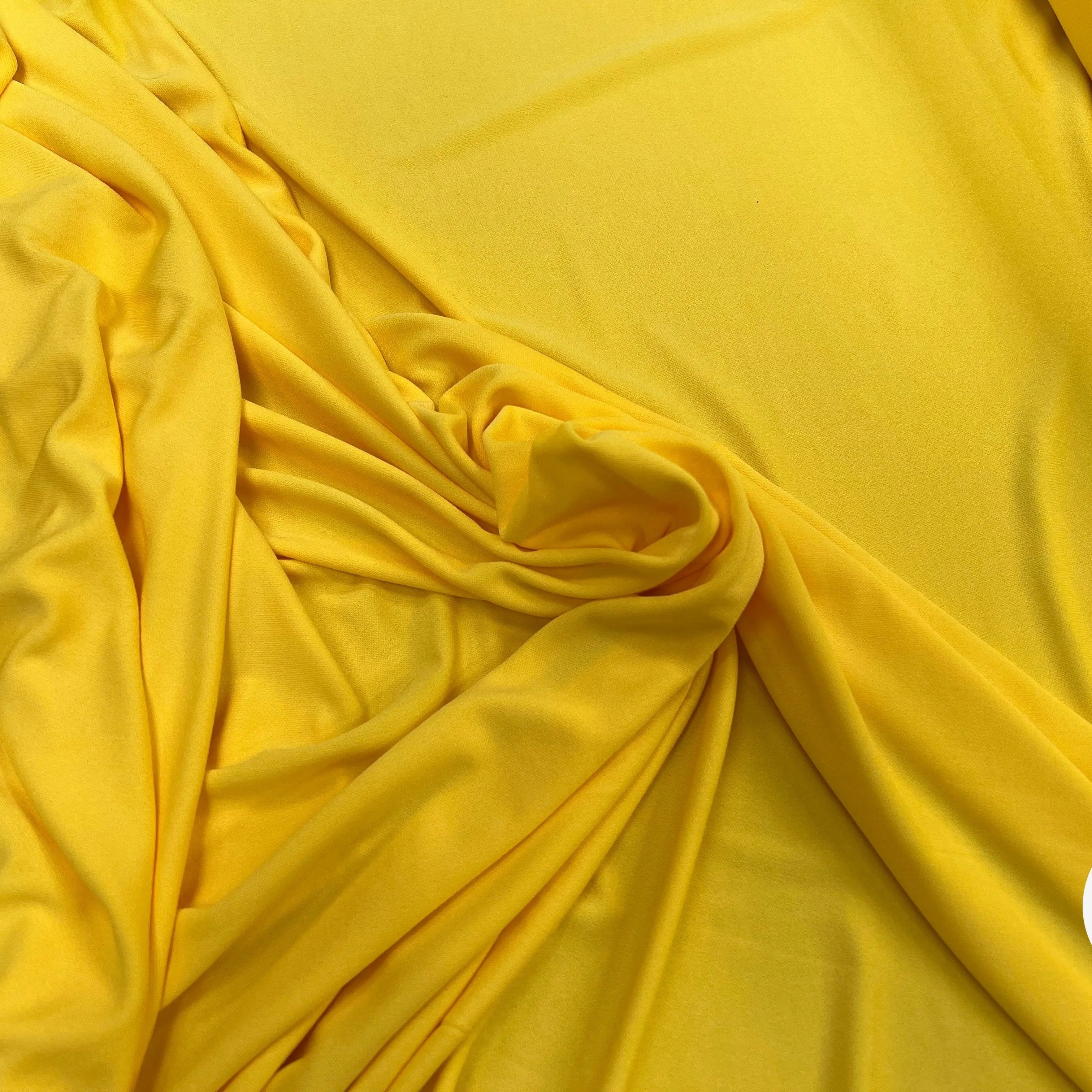 JERSEY ASPECT CRÊPE VISCOSE FROIDE 8% EA JAUNE ULTRA SUN - My Little Coupon