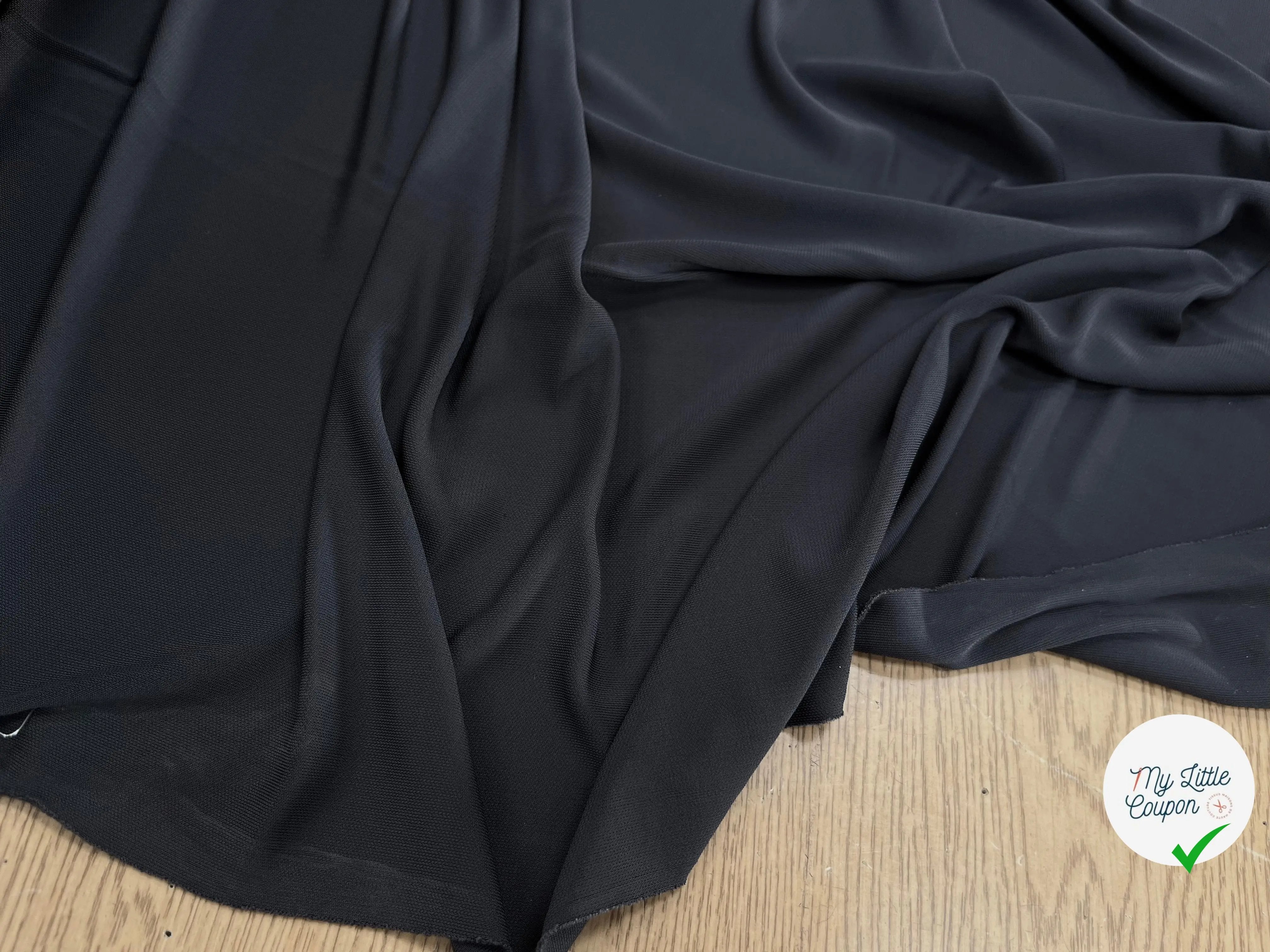 JERSEY ASPECT CRÊPE VISCOSE FROIDE 8% EA OCÉAN BLUE - My Little Coupon