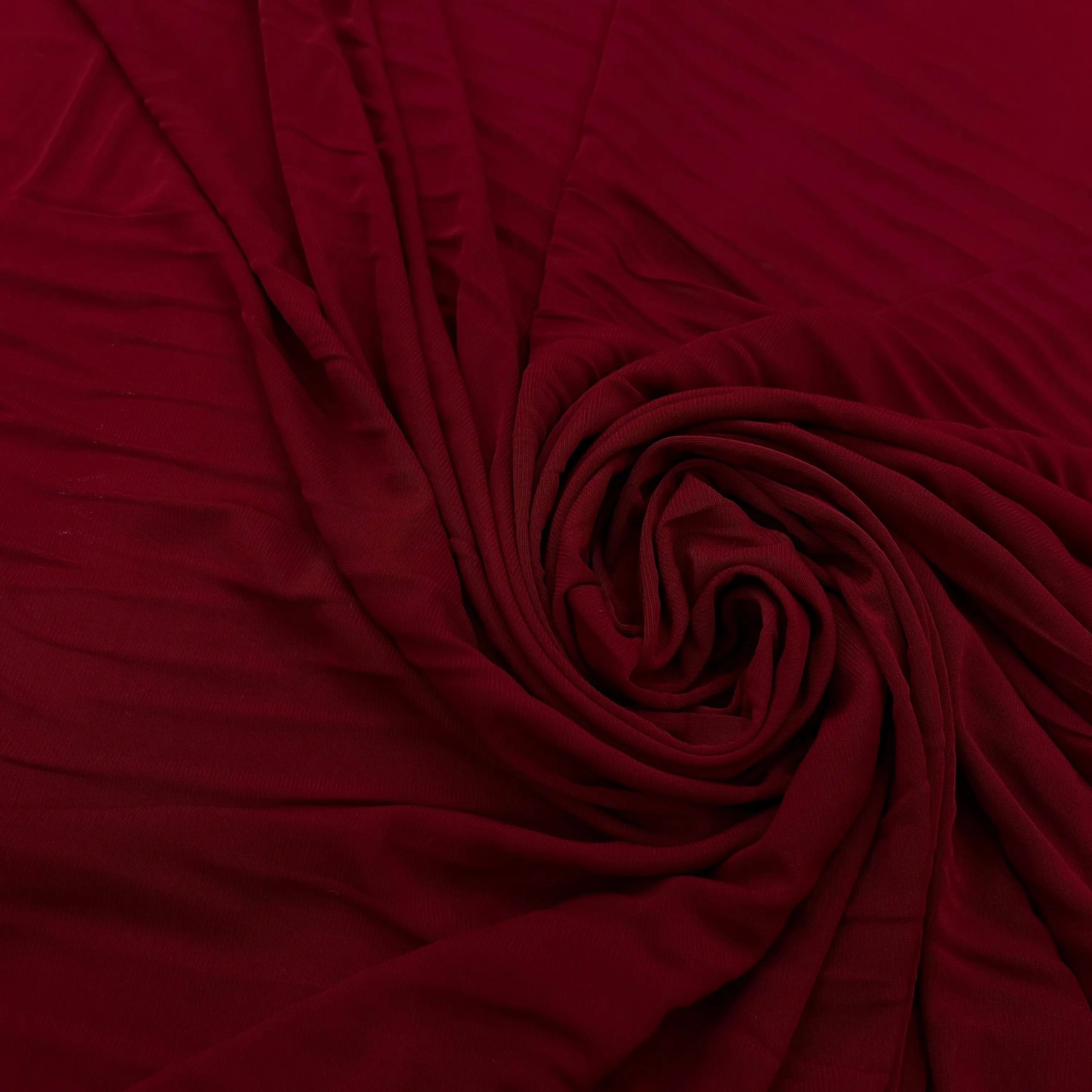 JERSEY ASPECT CRÊPE VISCOSE FROIDE 8% EA ROUGE RUBY - My Little Coupon