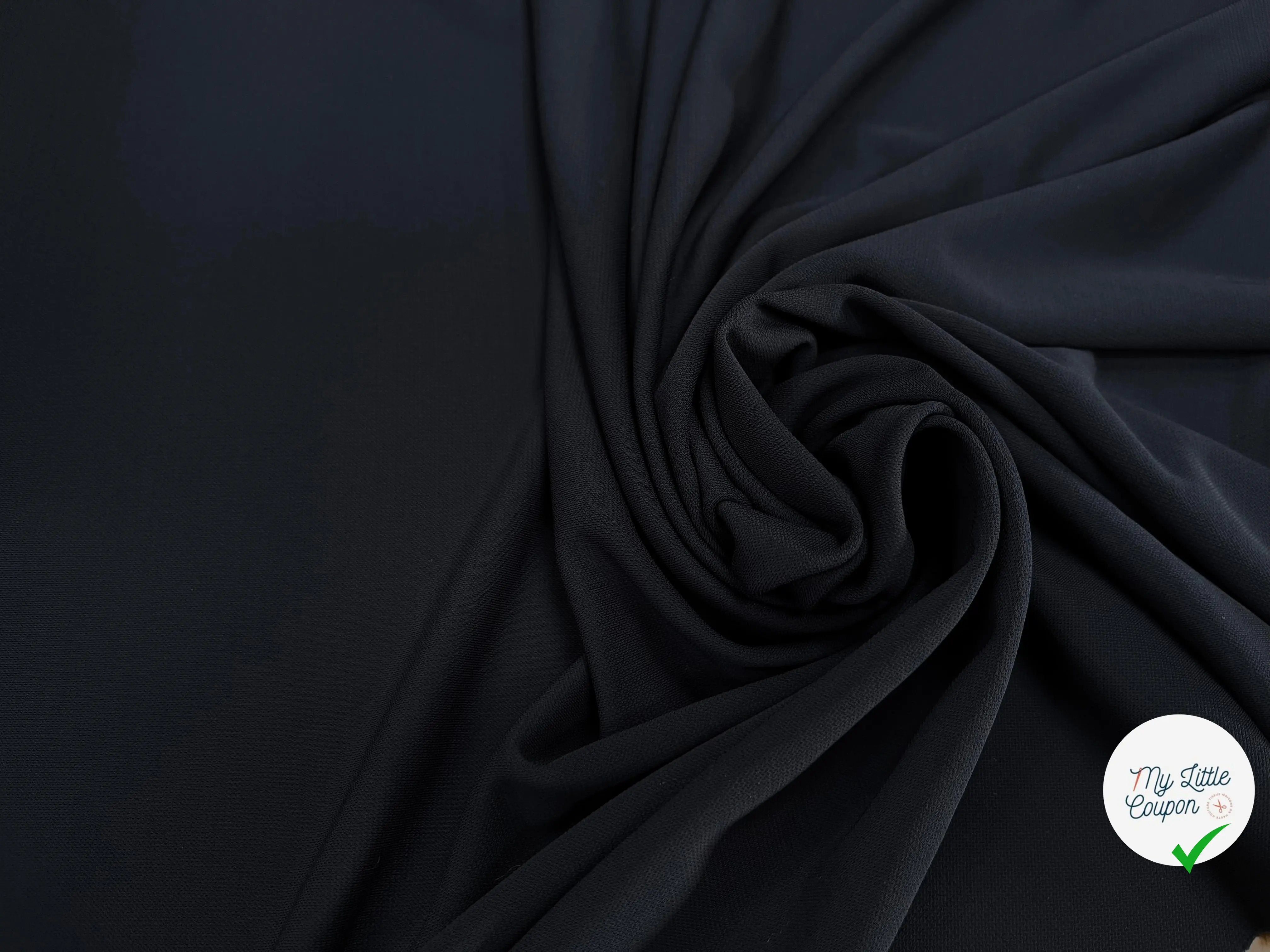 JERSEY ASPECT CRÊPE VISCOSE FROIDE 8% EA STORM BLUE - My Little Coupon